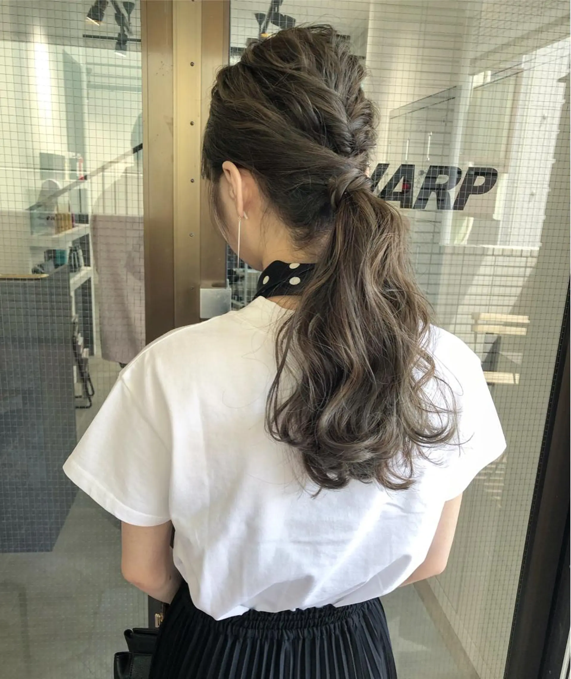 ロング カラー アッシュ アッシュグレー ダブルカラー 2nd所属・🤍2nd🤍田所 美希のヘアスタイル