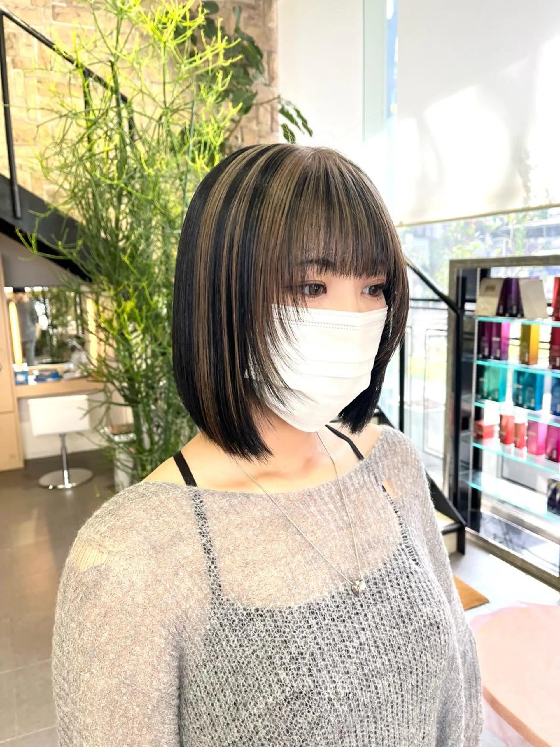 カラー カット ヘアカラー トリートメント 海外girl🤎 透明感ベージュmaoのヘアスタイル
