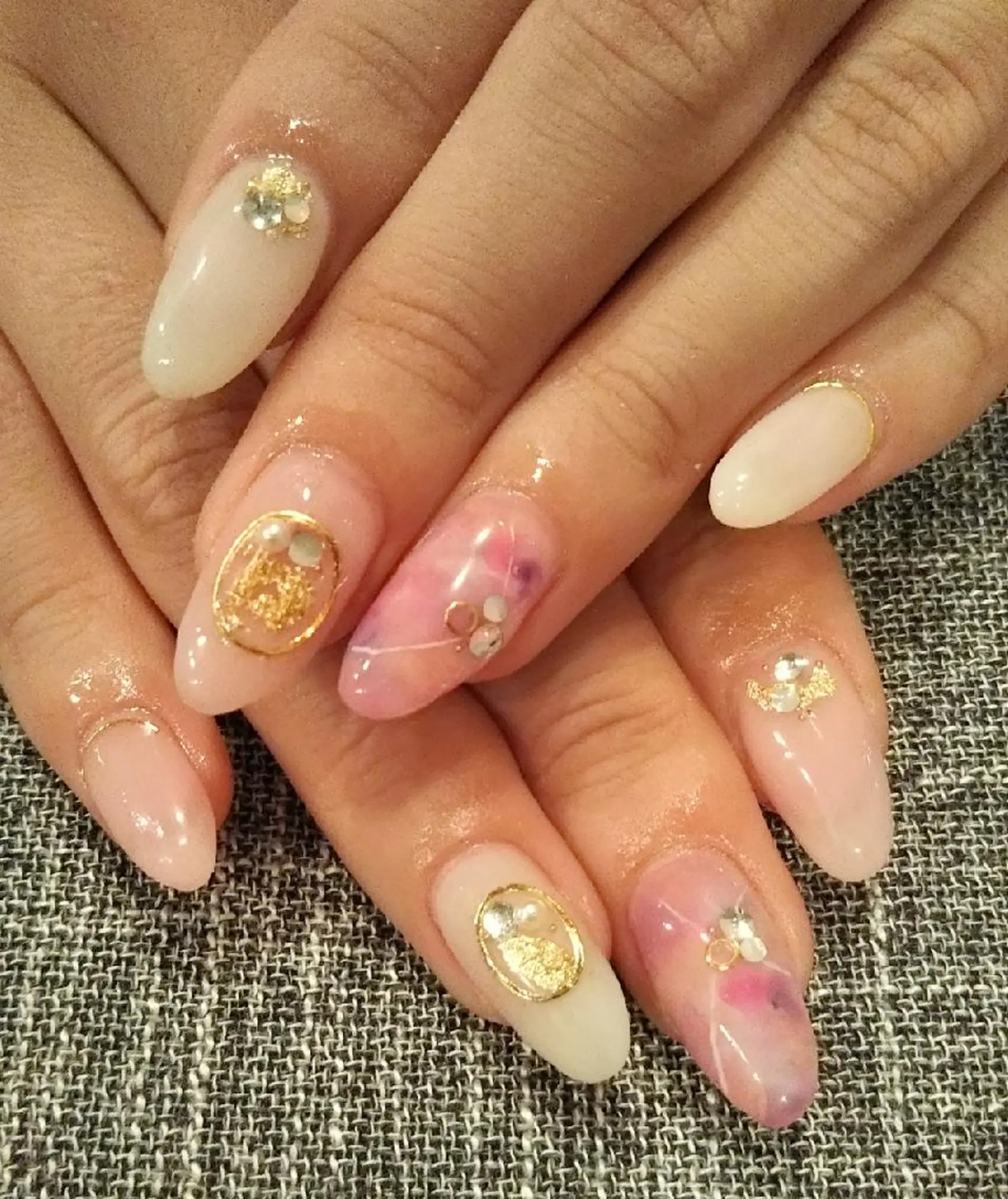 ネイル ピンク パープル private salon mieのネイルデザイン