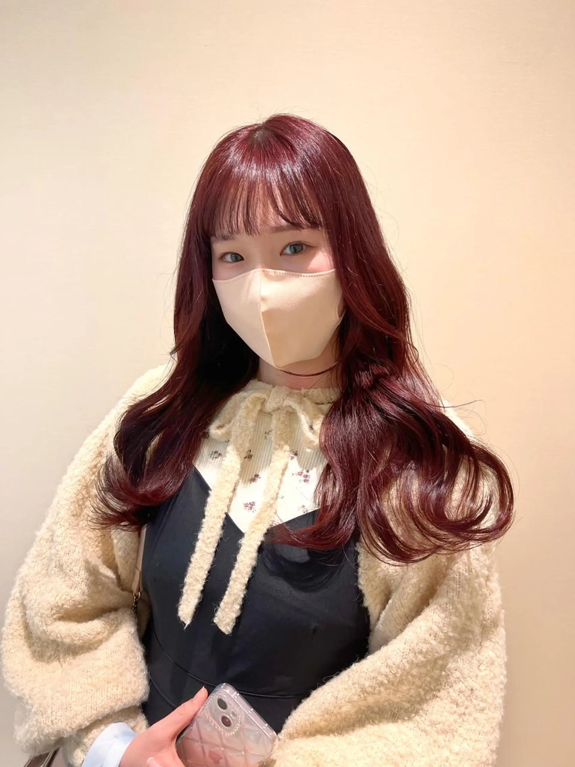 ロング ヘアカラー トリートメント ヘアセット RIKO👼🏻💓 韓国ガーリーのヘアスタイル