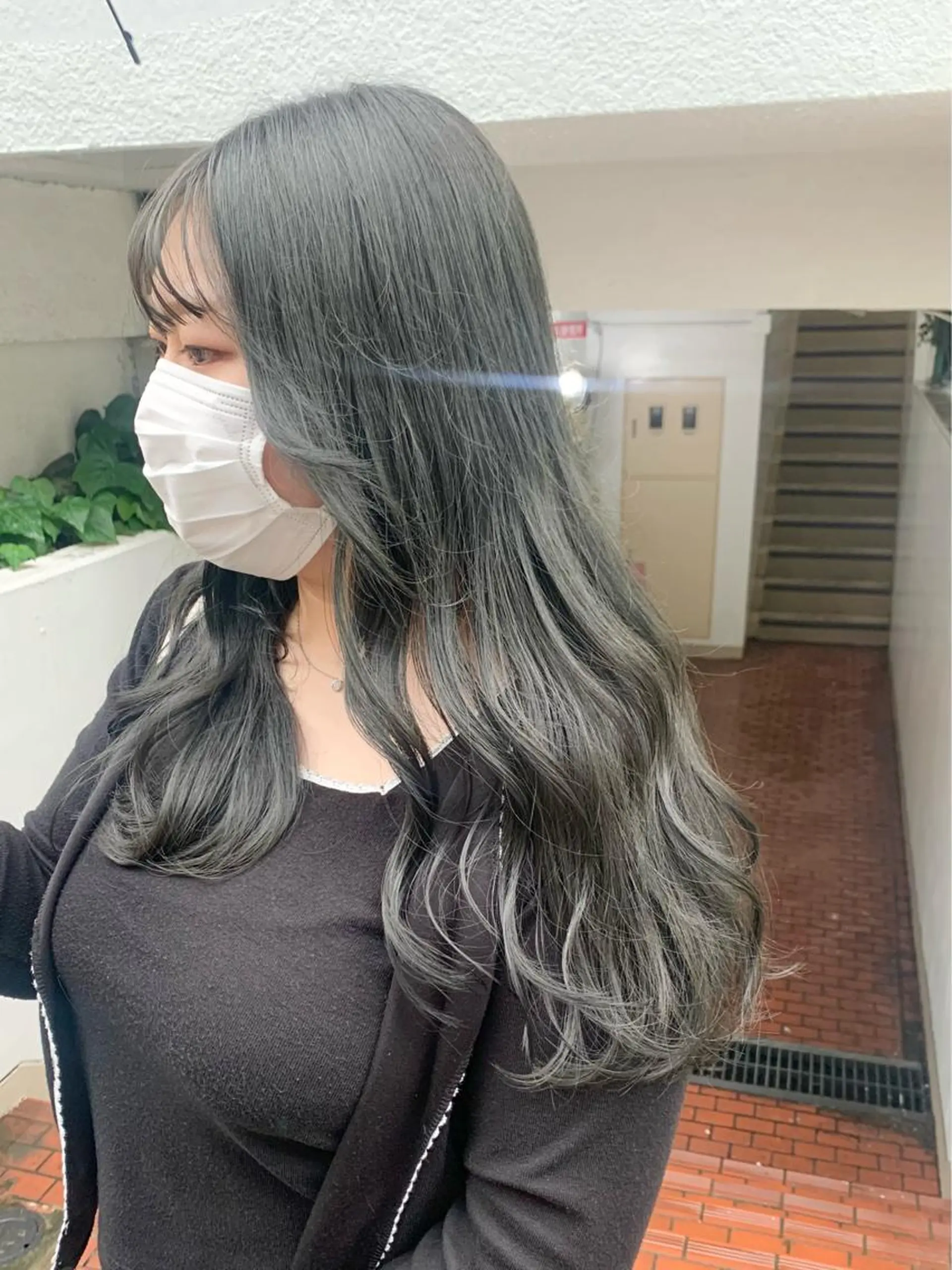 ロング カラー ヘアアレンジ カット ヘアカラー トリートメント ヘアセット ニュアンスハイトーン 🌙サイダサキのヘアスタイル