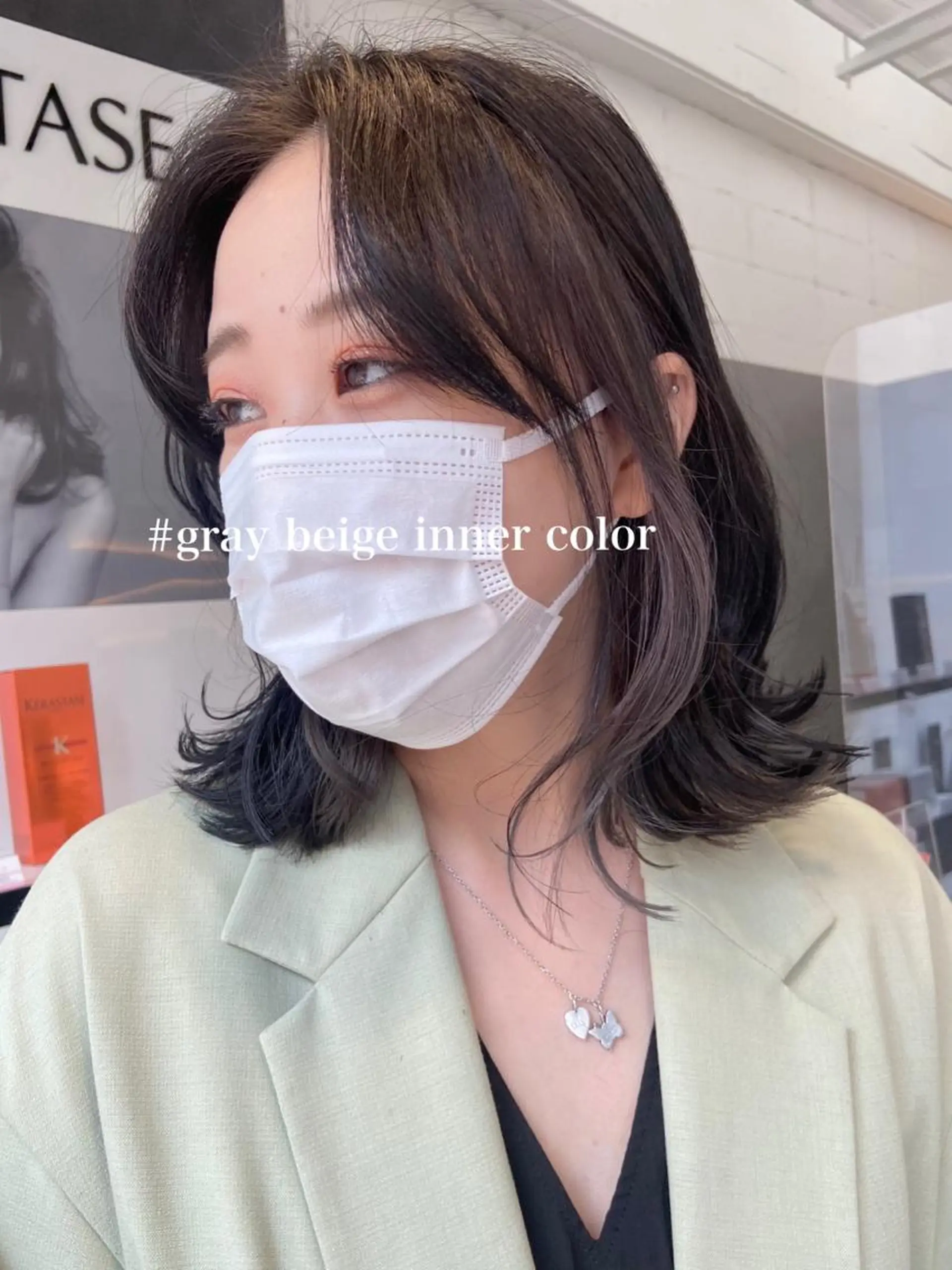 ミディアム ヘアカラー 淺谷 美紀のヘアスタイル