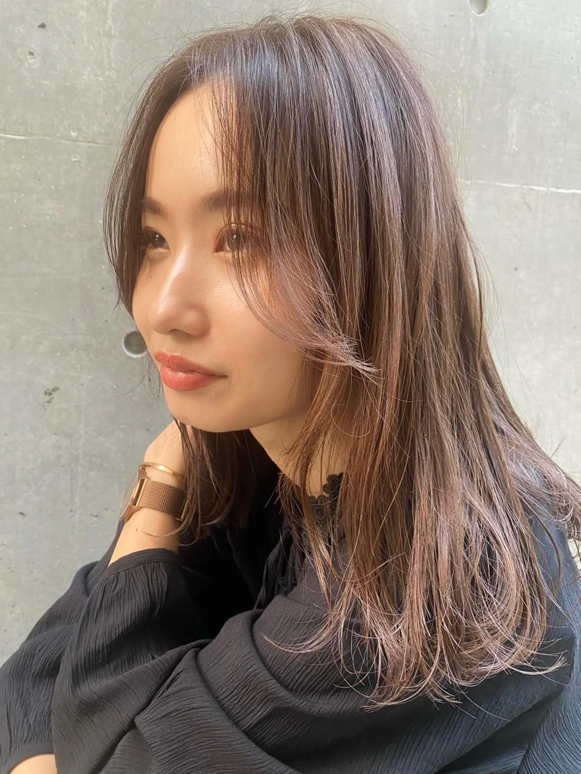ミディアム Defi梅田 岡 宗杜のヘアスタイル