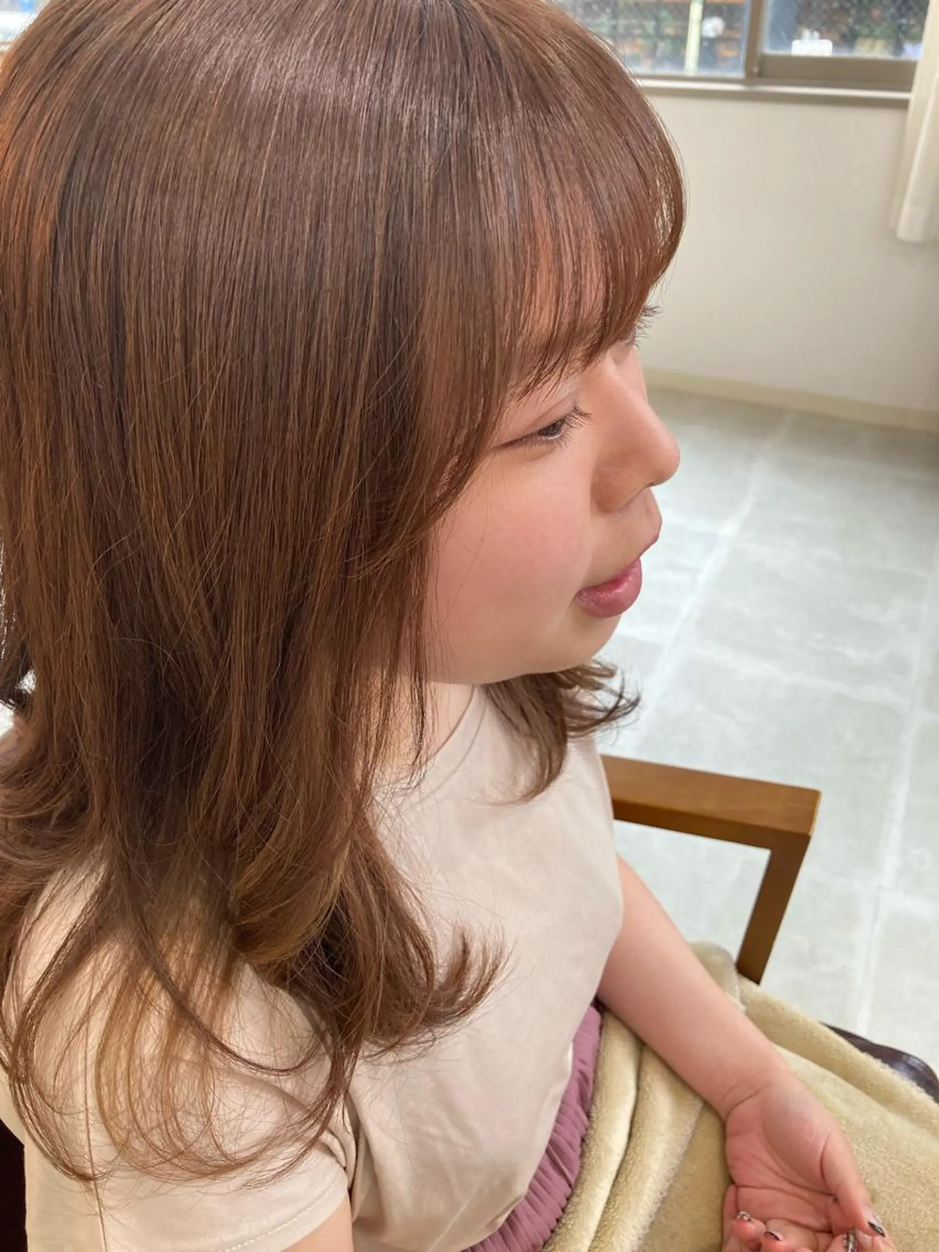 ミディアム カラー パーマ お洒落パーマ/ 艶カラー/michiのヘアスタイル