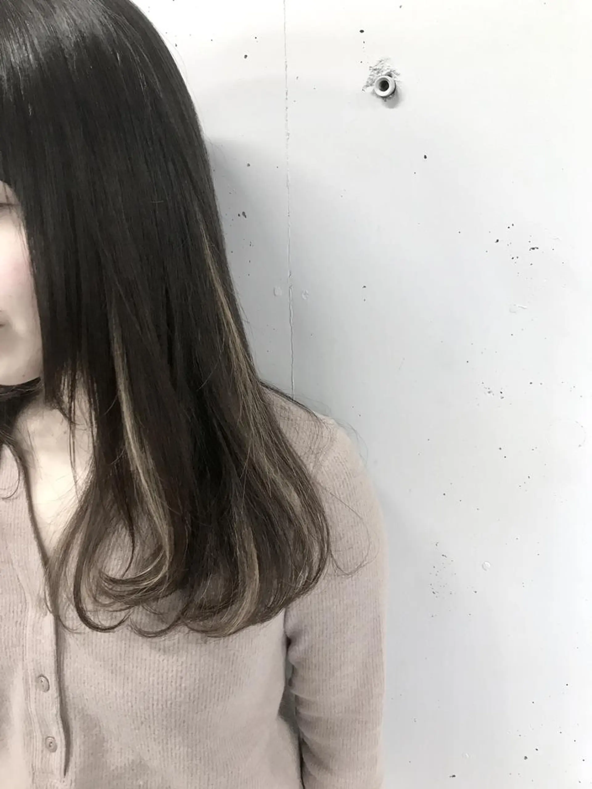 セミロング カラー ハイライトカラー ハイライト lok[ロク] 高田馬場のヘアスタイル