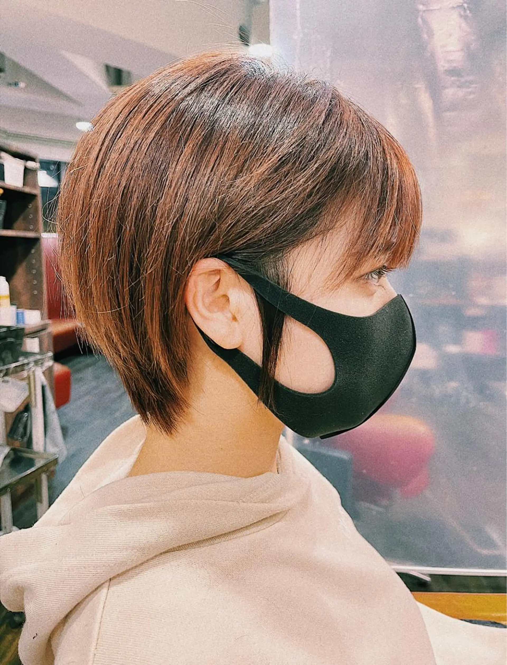 ショート カラー ショートボブ 丸みショート ボブ ショートヘア メンズスタイル /メンズパーマ/須藤のヘアスタイル