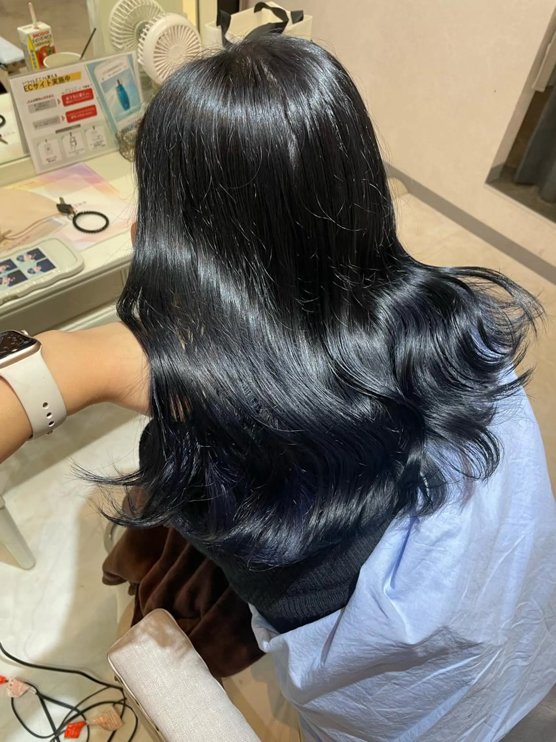 セミロング カラー ヘアカラー 似合わせカラー 梅田 ayanaのヘアスタイル