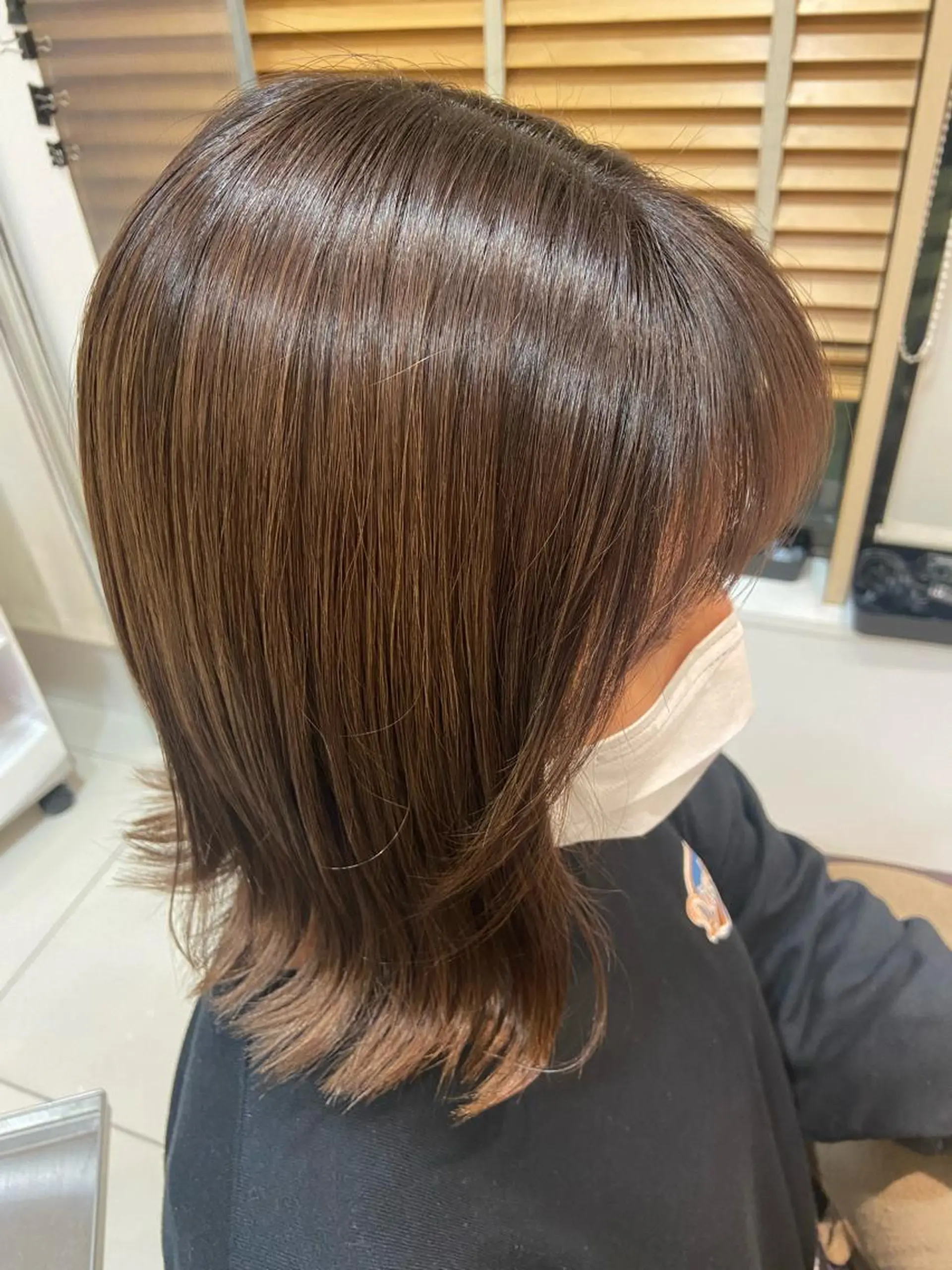 ミディアム カラー ヘアカラー トリートメント なつな/ 透明感カラーのヘアスタイル