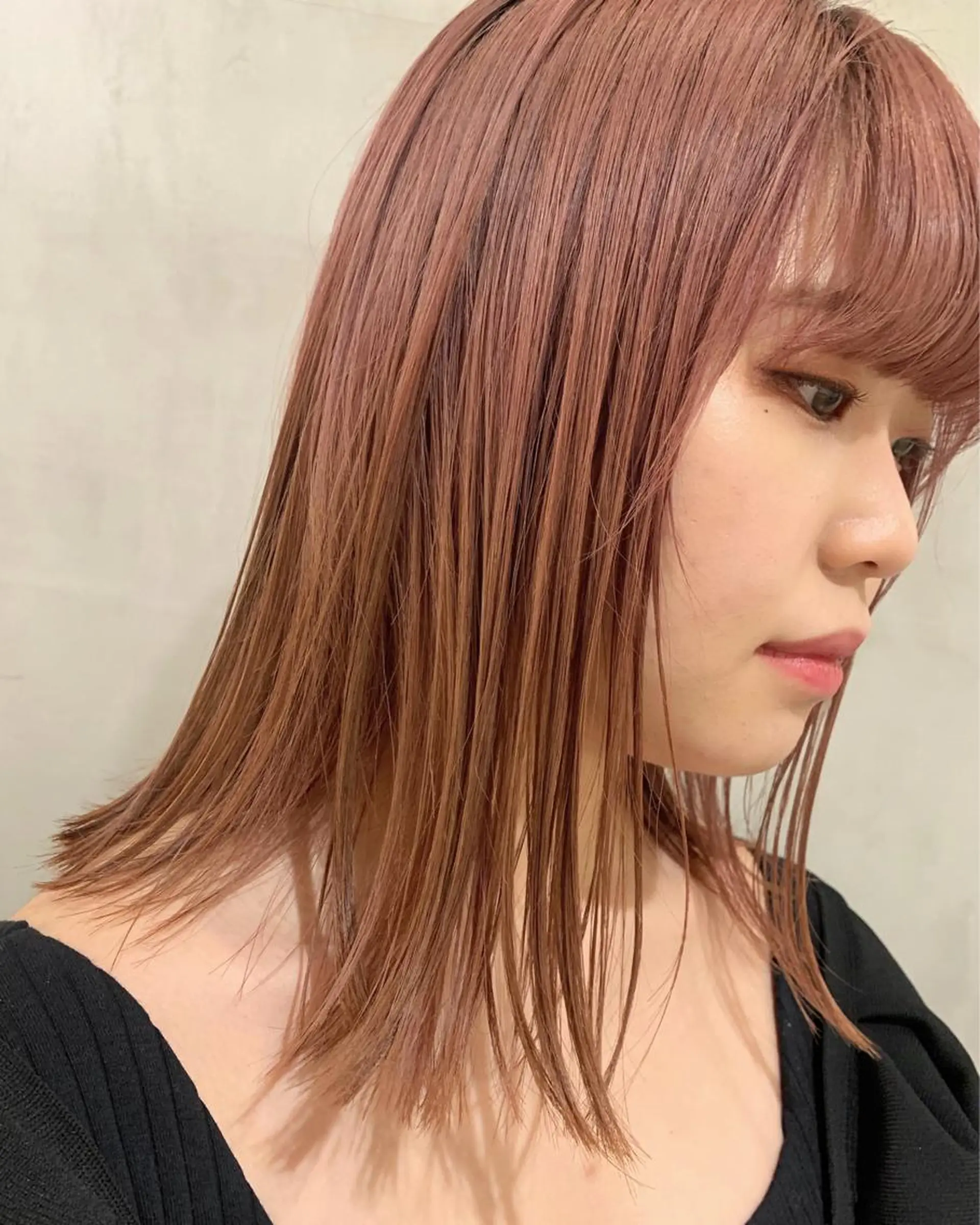 ミディアム カラー ヘアカラー トリートメント 優 作のヘアスタイル