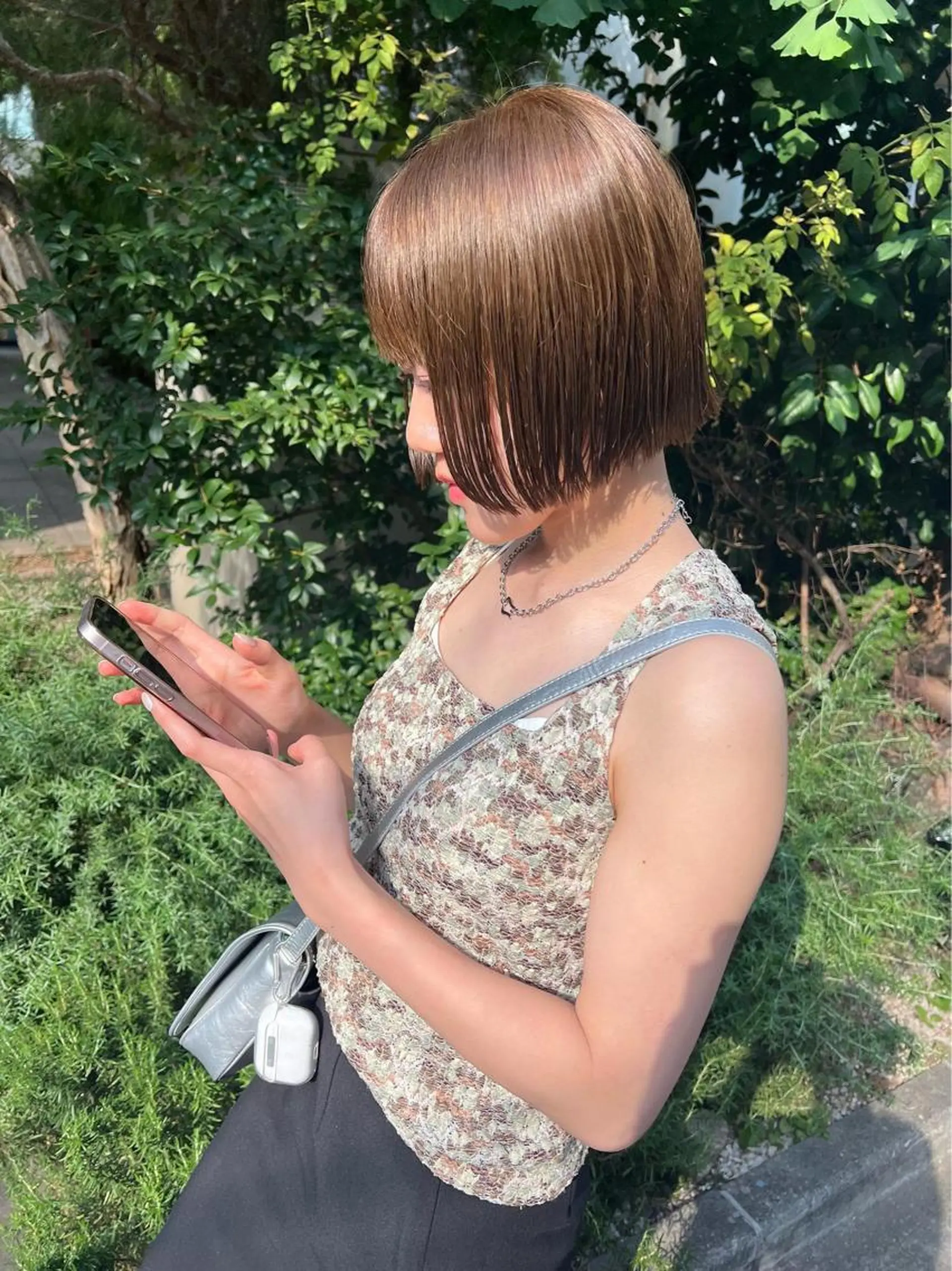 ショート カット ヘアカラー 佐伯 和佳のヘアスタイル