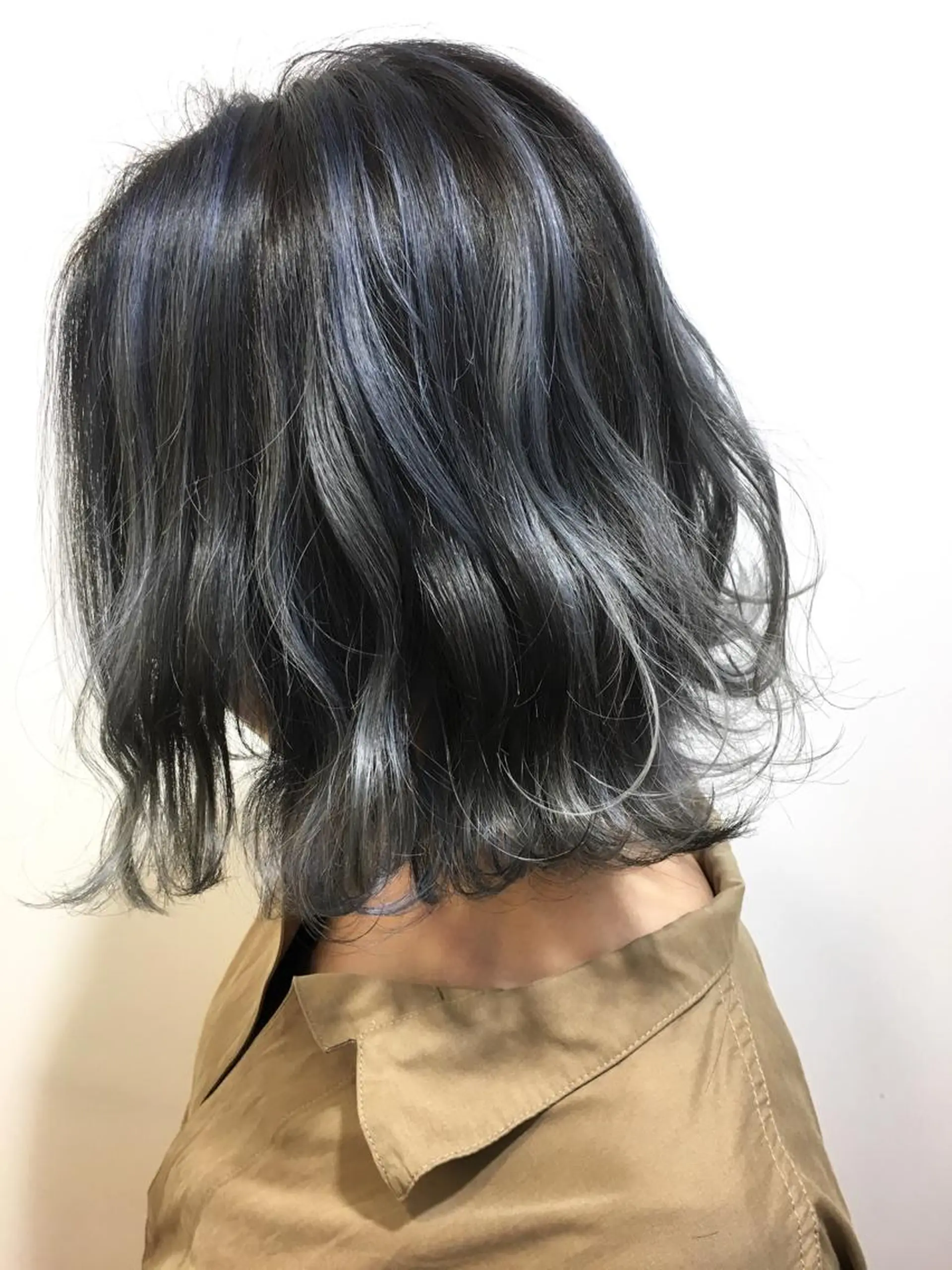 ミディアム ハイライト ブリーチ無しカラー 👑店長　平松　由のヘアスタイル