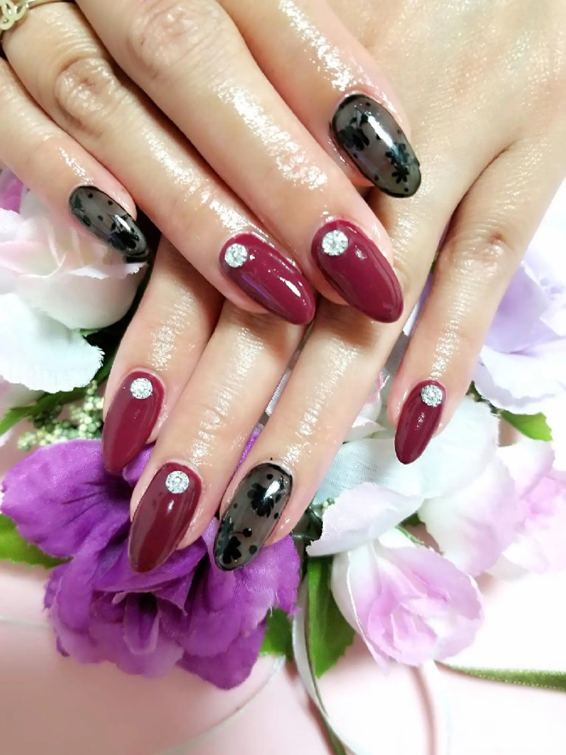 ネイル ボルドー Lien nail リアン　ネイルのネイルデザイン