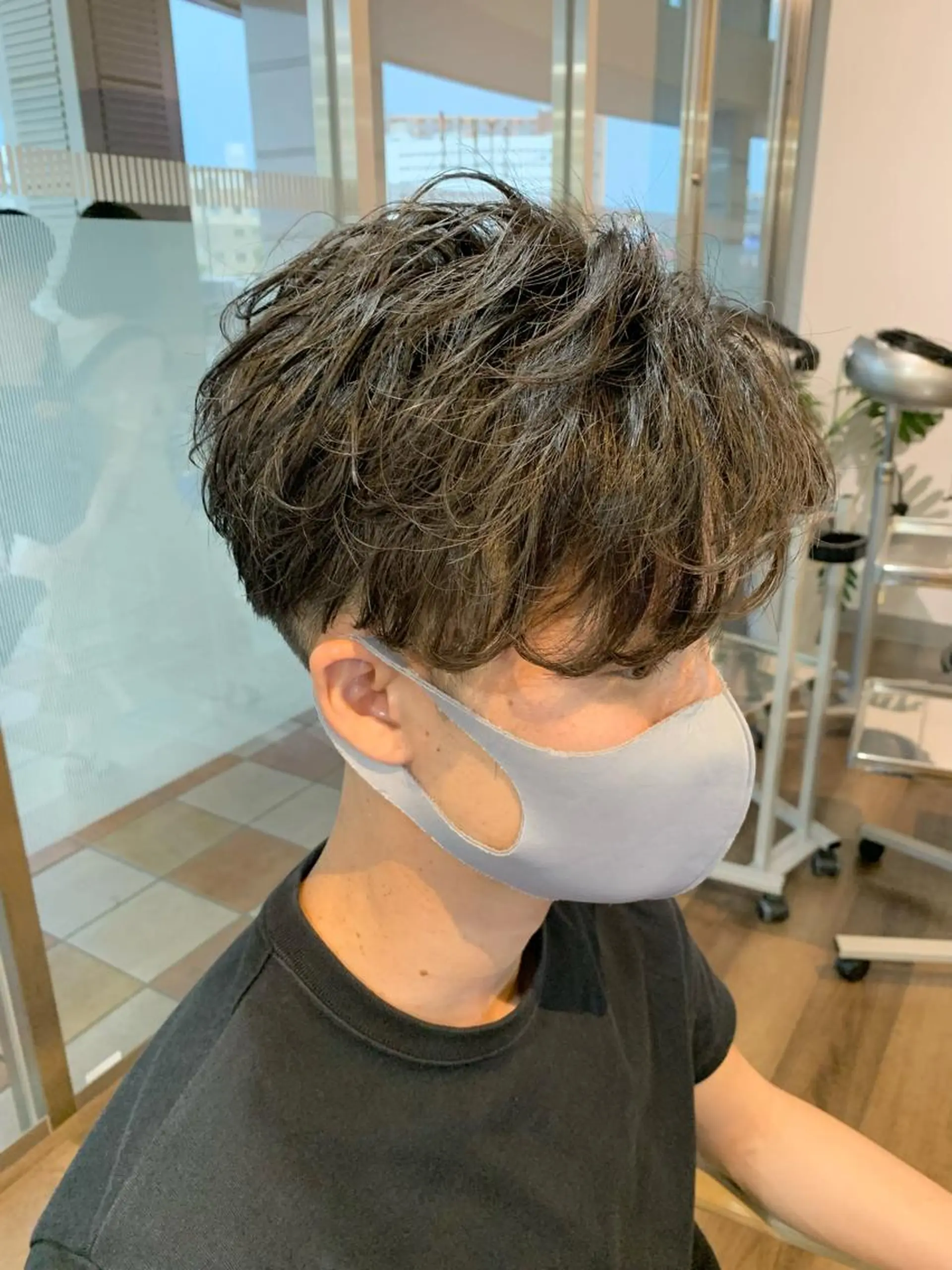 パーマ メンズ マッシュ カット STYLE　EKI　CITY所属・【艶カラー】 STYLE 和泉俊希のヘアスタイル