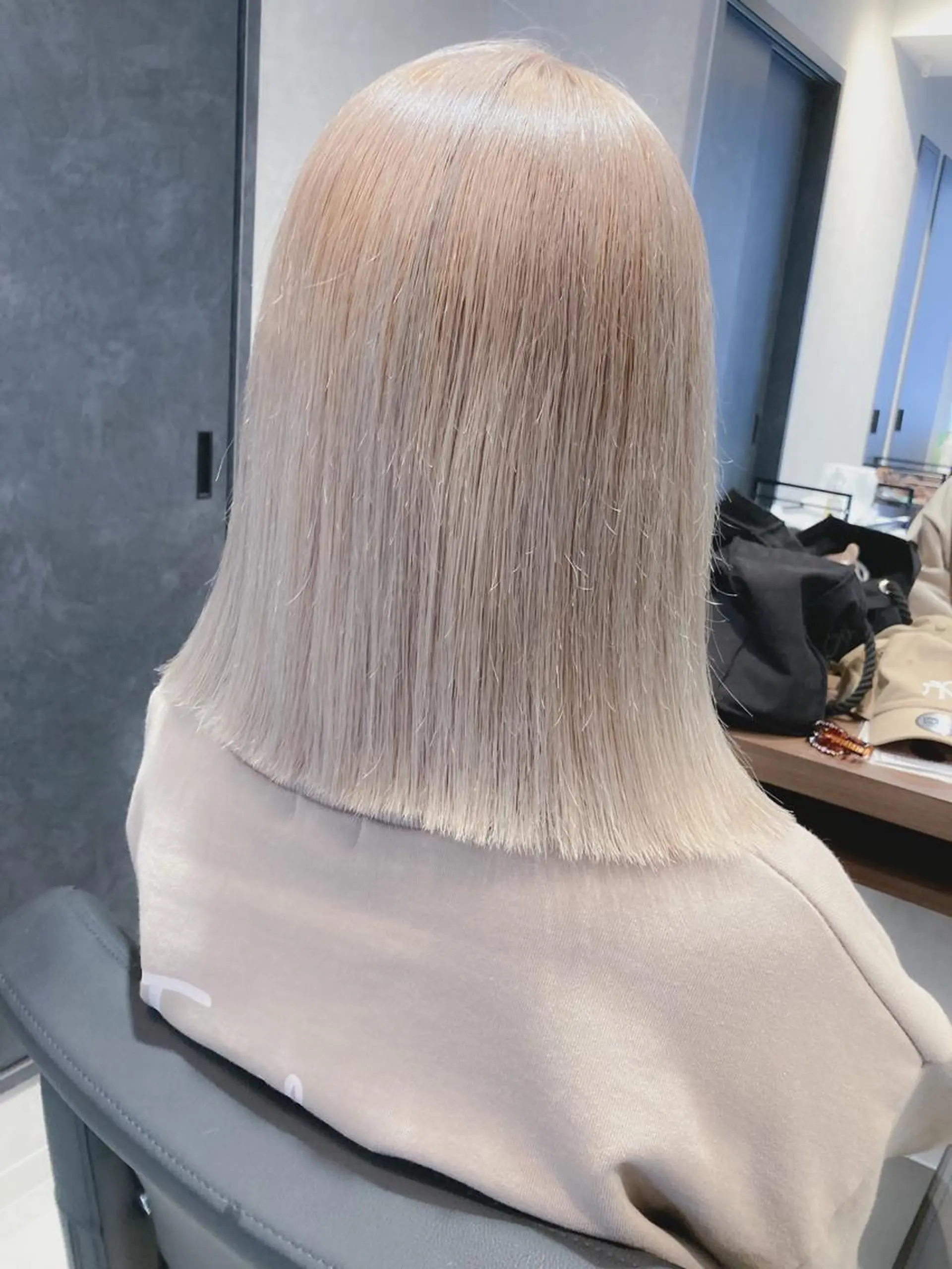 ミディアム カット トリートメント 宮下 弦也のヘアスタイル