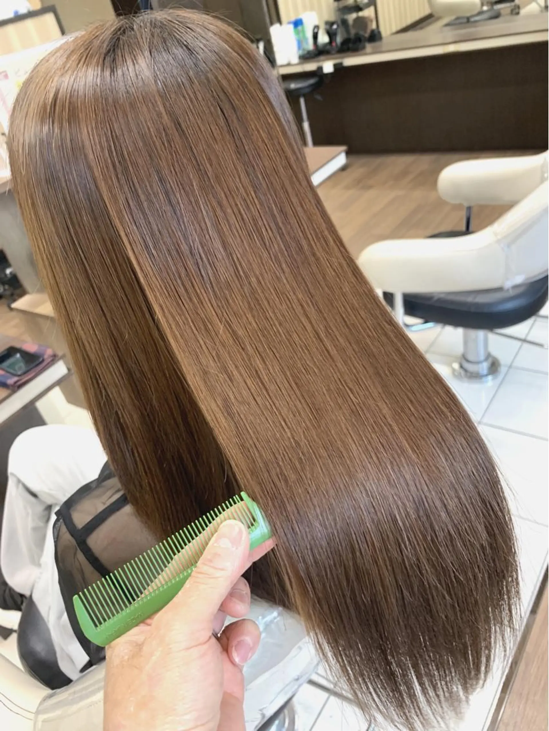 ロング パーマ 縮毛矯正 トリートメント 🌈ブリーチ縮毛矯正 相原慎🌈のヘアスタイル