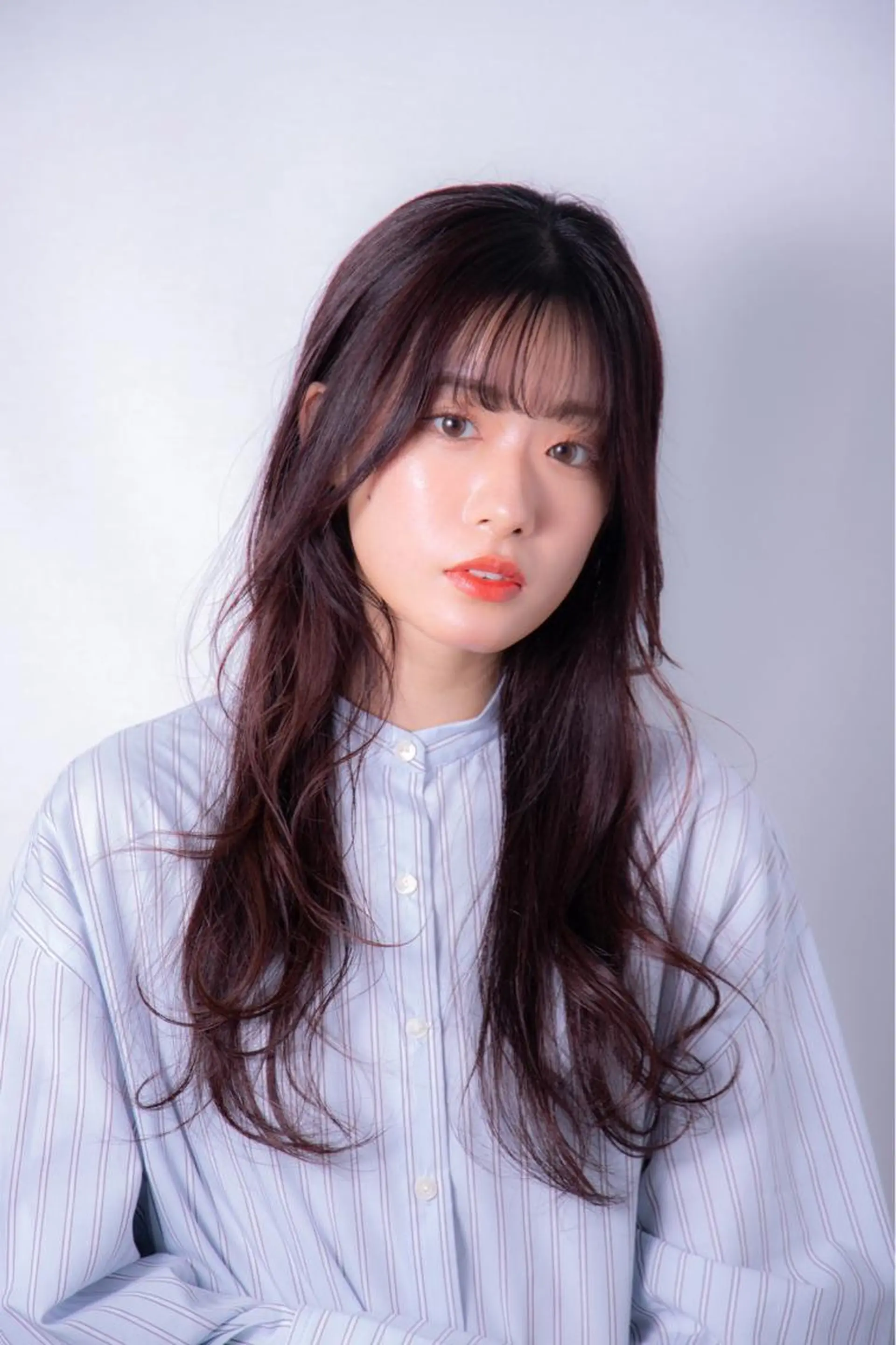 ロング カラー パーマ ヘアアレンジ ネイル マツエク・マツパ ヘアカラー トリートメント 🩵美艶髪×透明感 カラー×質感再生💚のヘアスタイル