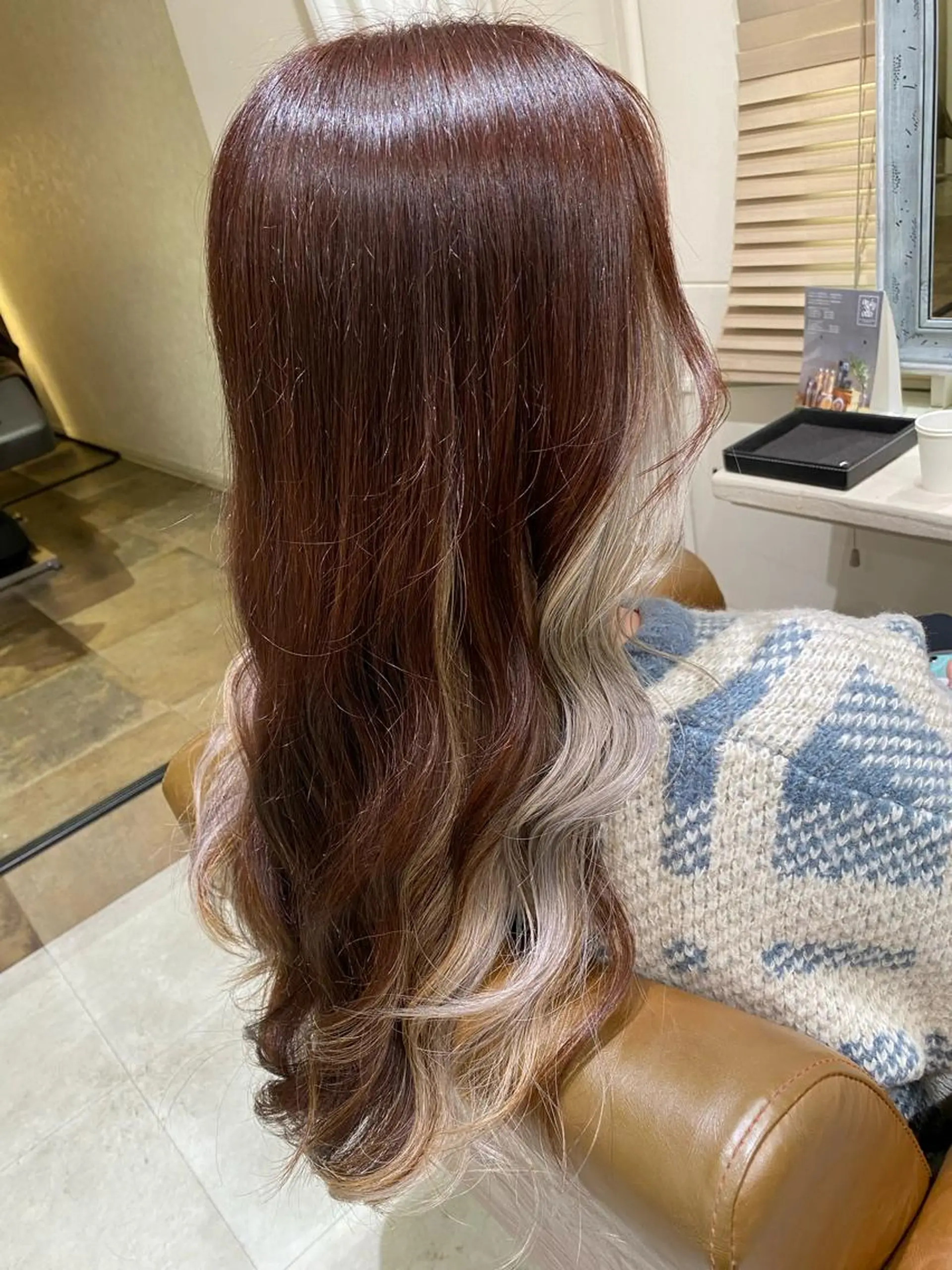 ロング ヘアカラー トリートメント 髪質改善✨ miyuuのヘアスタイル