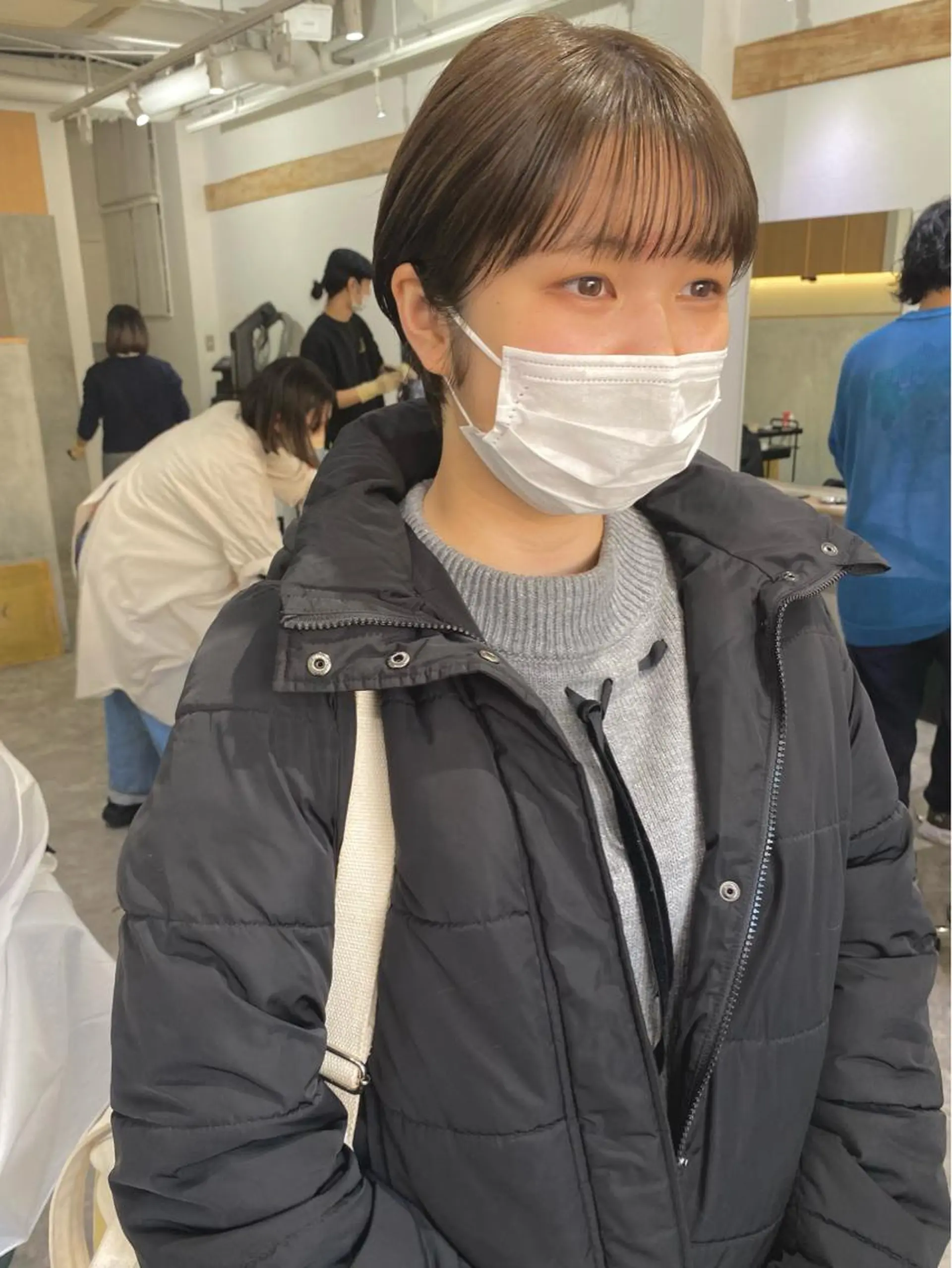 ショート カラー ベージュカラー オリーブベージュ ショートヘア カット ヘアカラー 森貴裕/ベージュ/ パーマ/オリーブのヘアスタイル