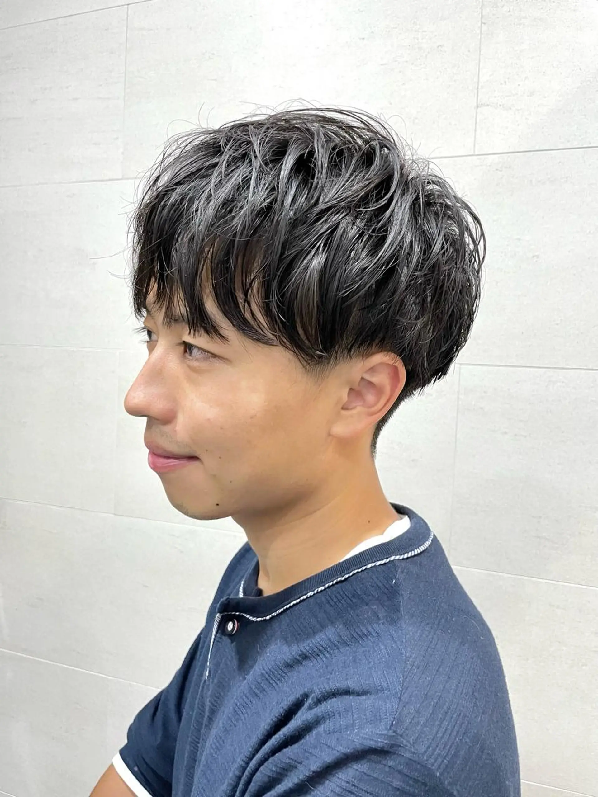 ショート メンズ マッシュ メンズパーマ ツーブロック Graceful BarBer platinum所属・無料メンズカット💈 遠山泰輝のヘアスタイル