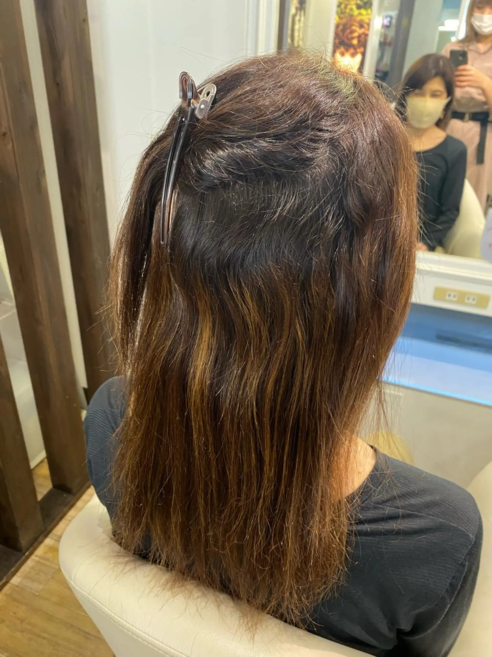 セミロング 縮毛矯正 トリートメント 🎀髪質改善🎀 Olive南森町のヘアスタイル