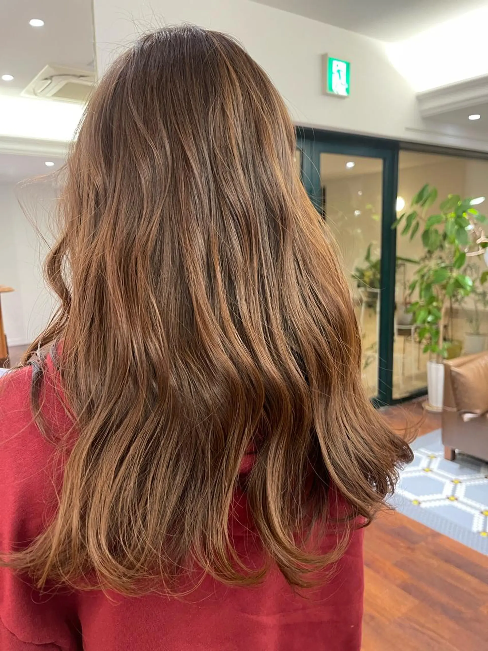 ロング カラー ハイライトカラー ハイライト ヘアカラー 大前 斗夢/髪質改善 /艶感カラー/パーマのヘアスタイル