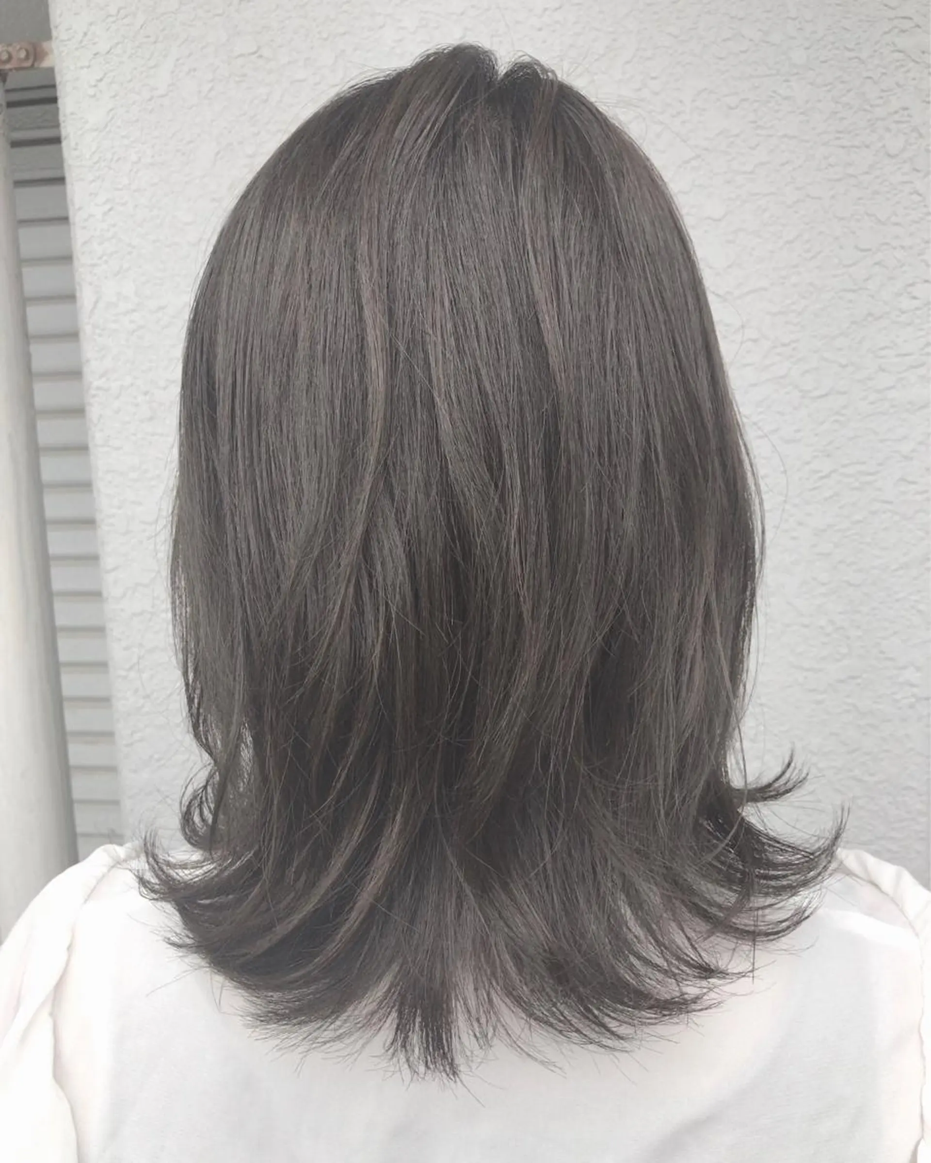 セミロング カラー レイヤーカット匠 イソザキノリユキのヘアスタイル