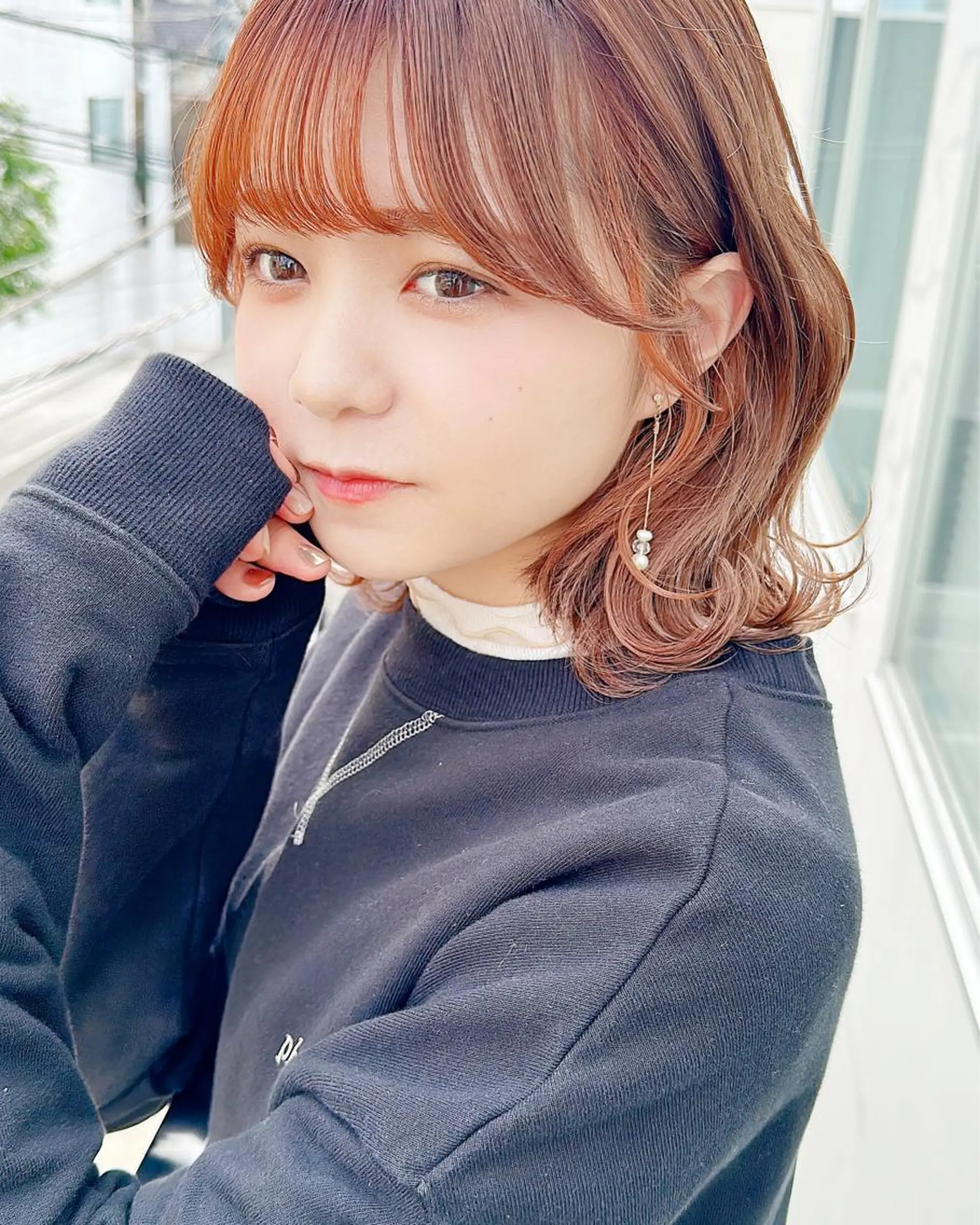 ミディアム 顔周りカット 瀬畑 拓海のヘアスタイル