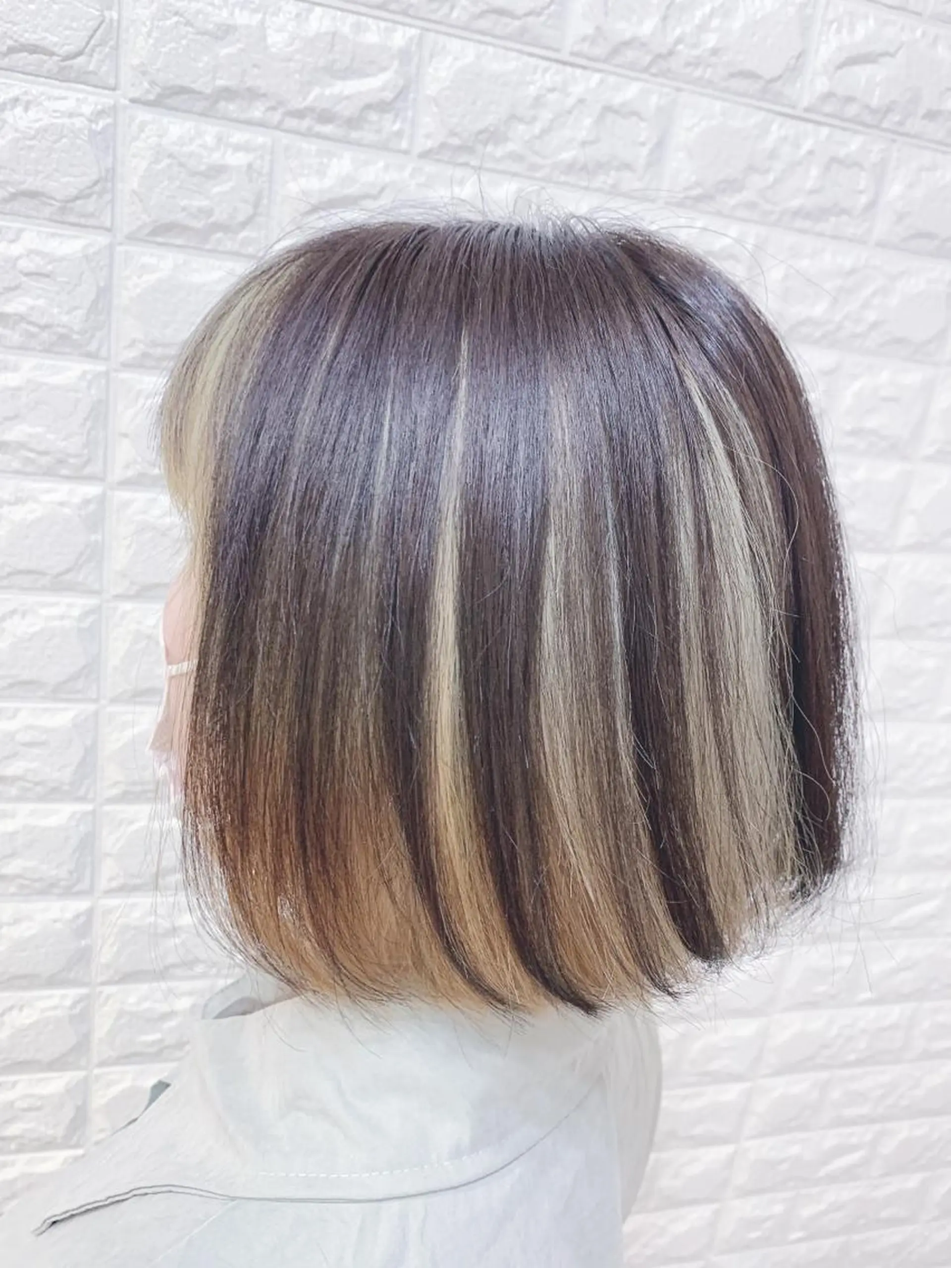 ショート カラー ヘアカラー 福森 みずきのヘアスタイル