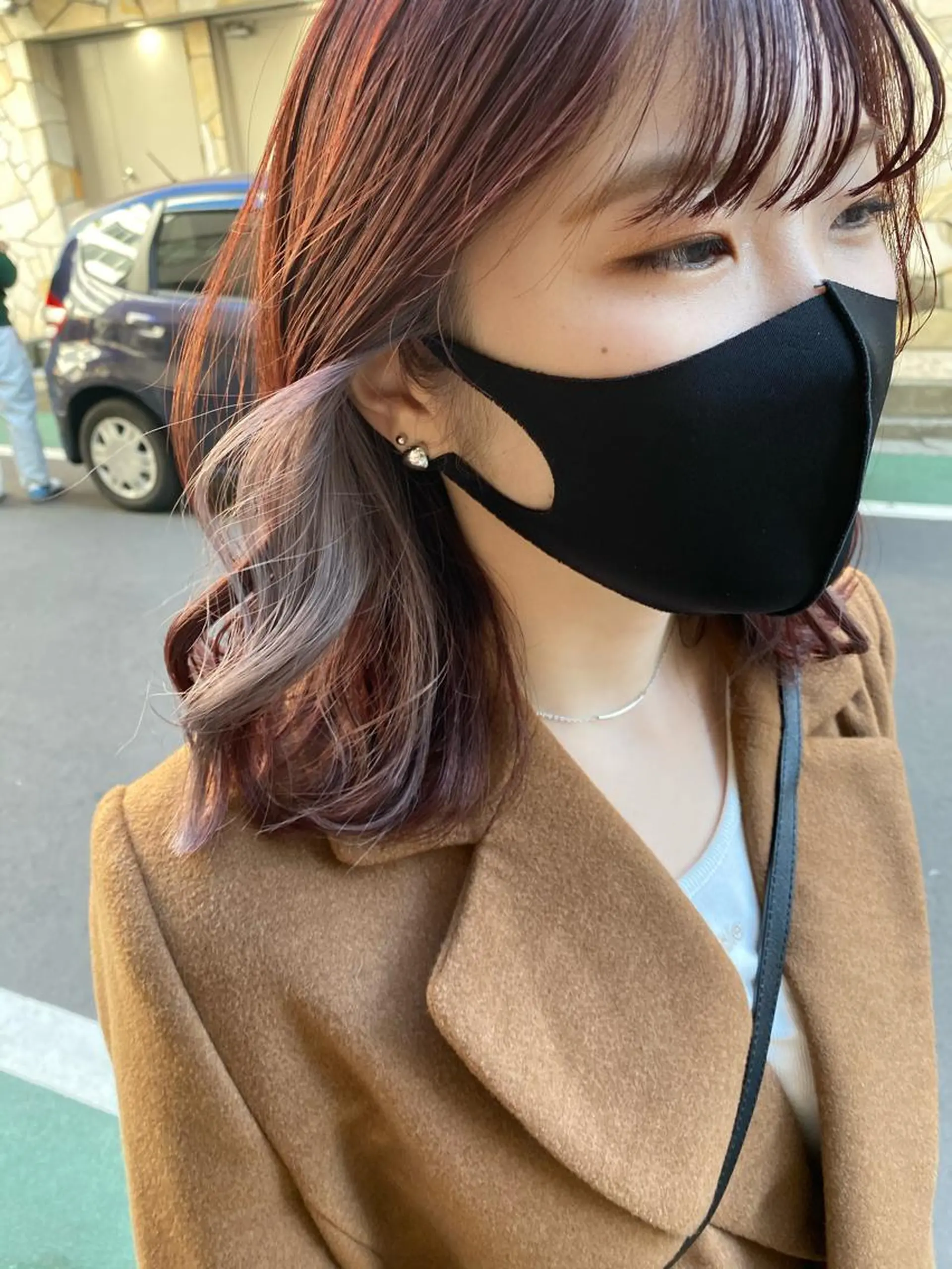 ミディアム カラー カット ヘアカラー トリートメント 韓国風デザイン 💐MIZUKI💐のヘアスタイル