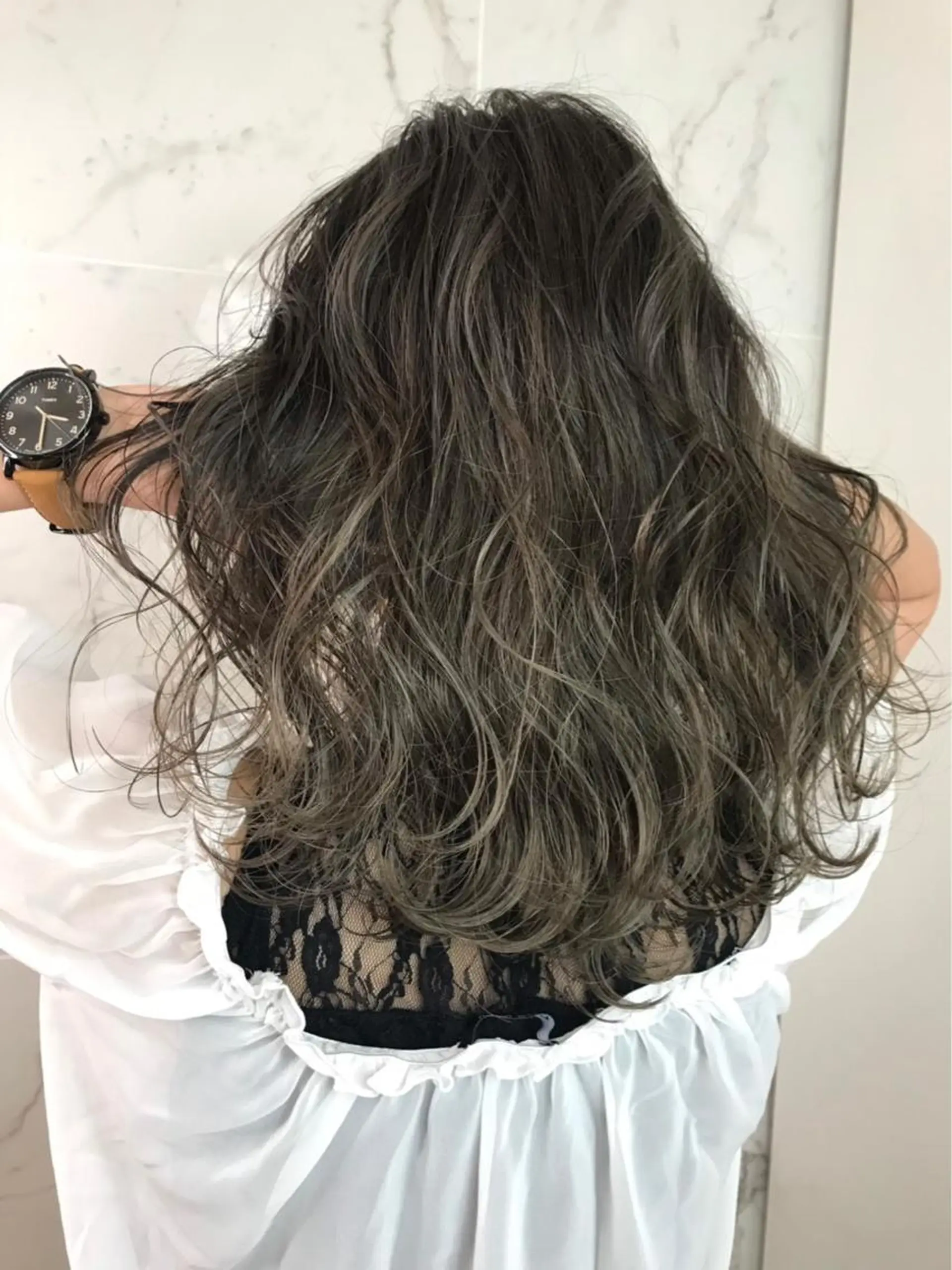 ロング カラー 髪質改善IENA店長 小泉拓のヘアスタイル