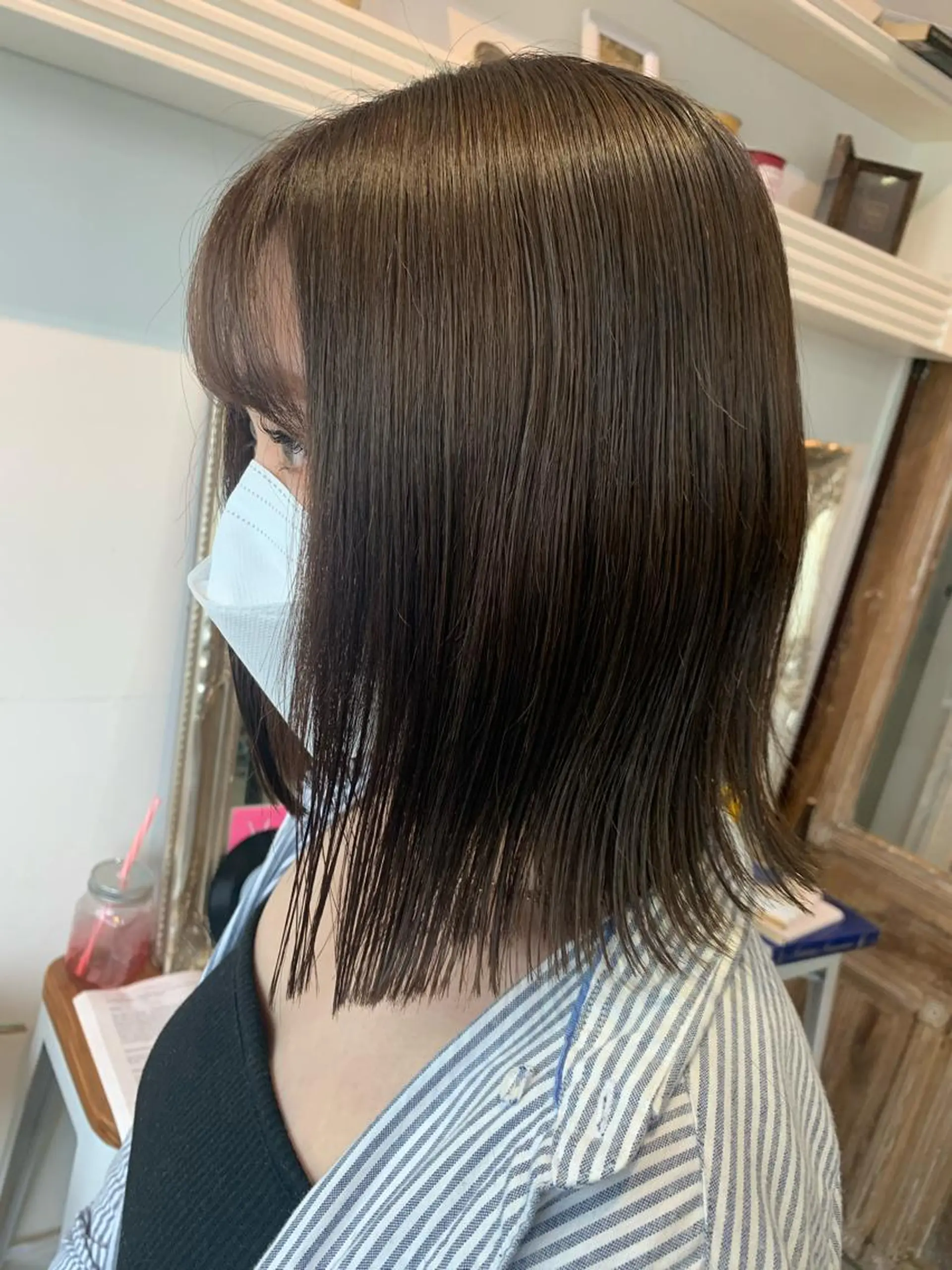 ミディアム カット ヘアカラー トリートメント ヘッドスパ ヘアセット 山口 竣也のヘアスタイル