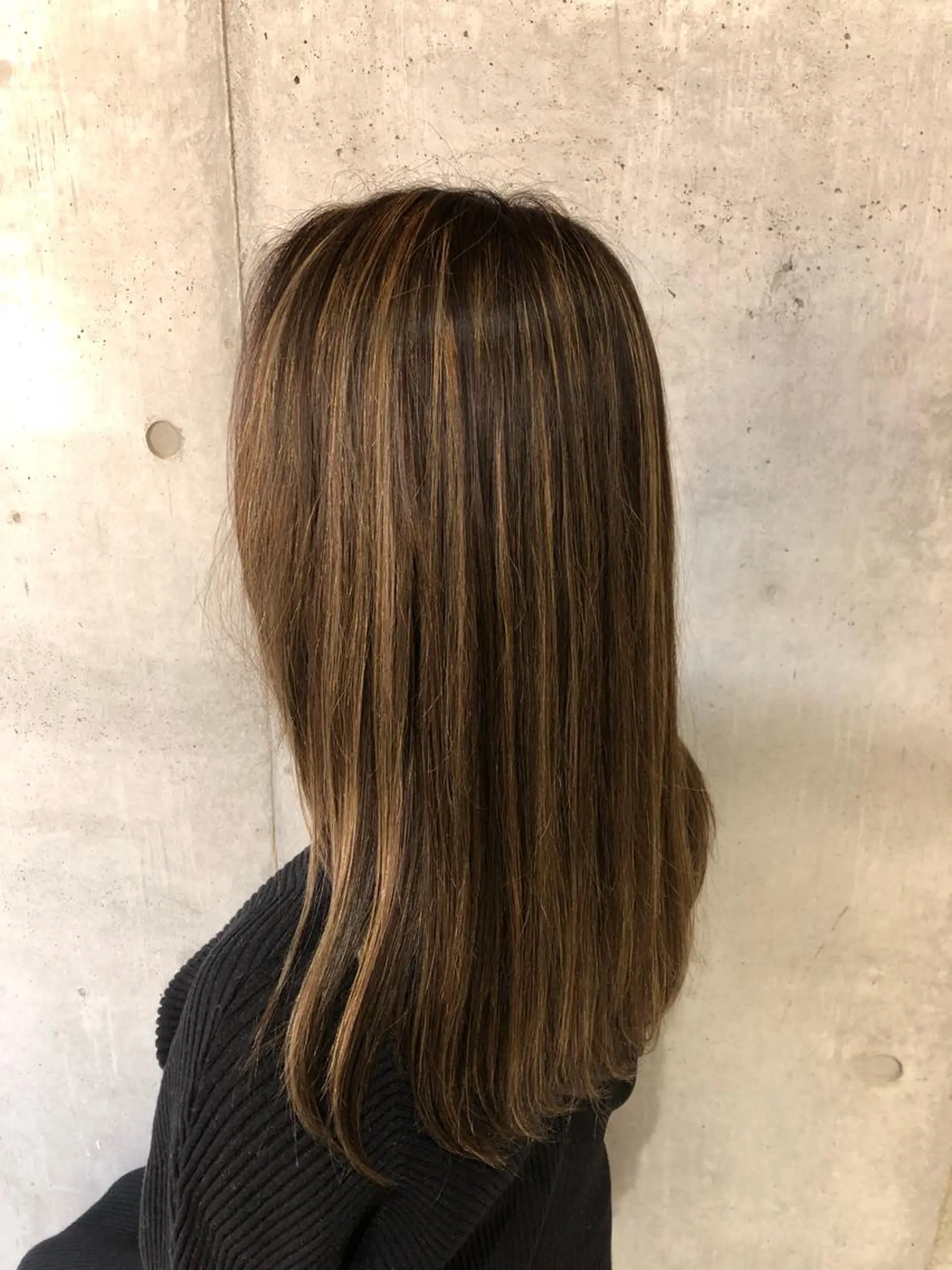 ロング カラー 顔周りカット/髪質改 善/新宿/畑中稔里のヘアスタイル