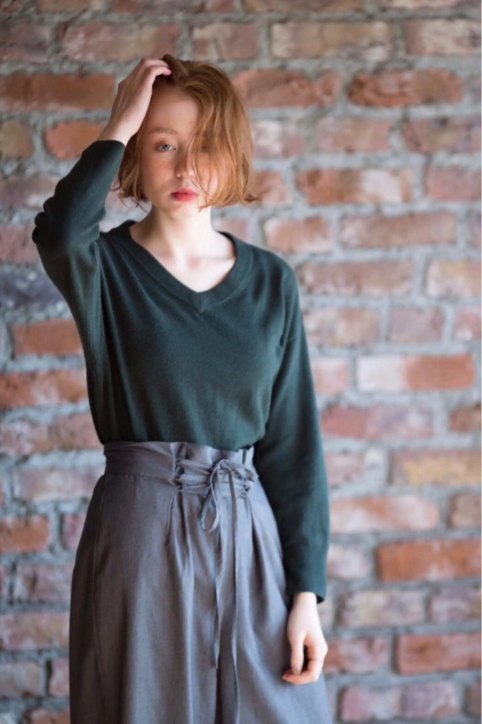 ミディアム カラー にった みずきのヘアスタイル