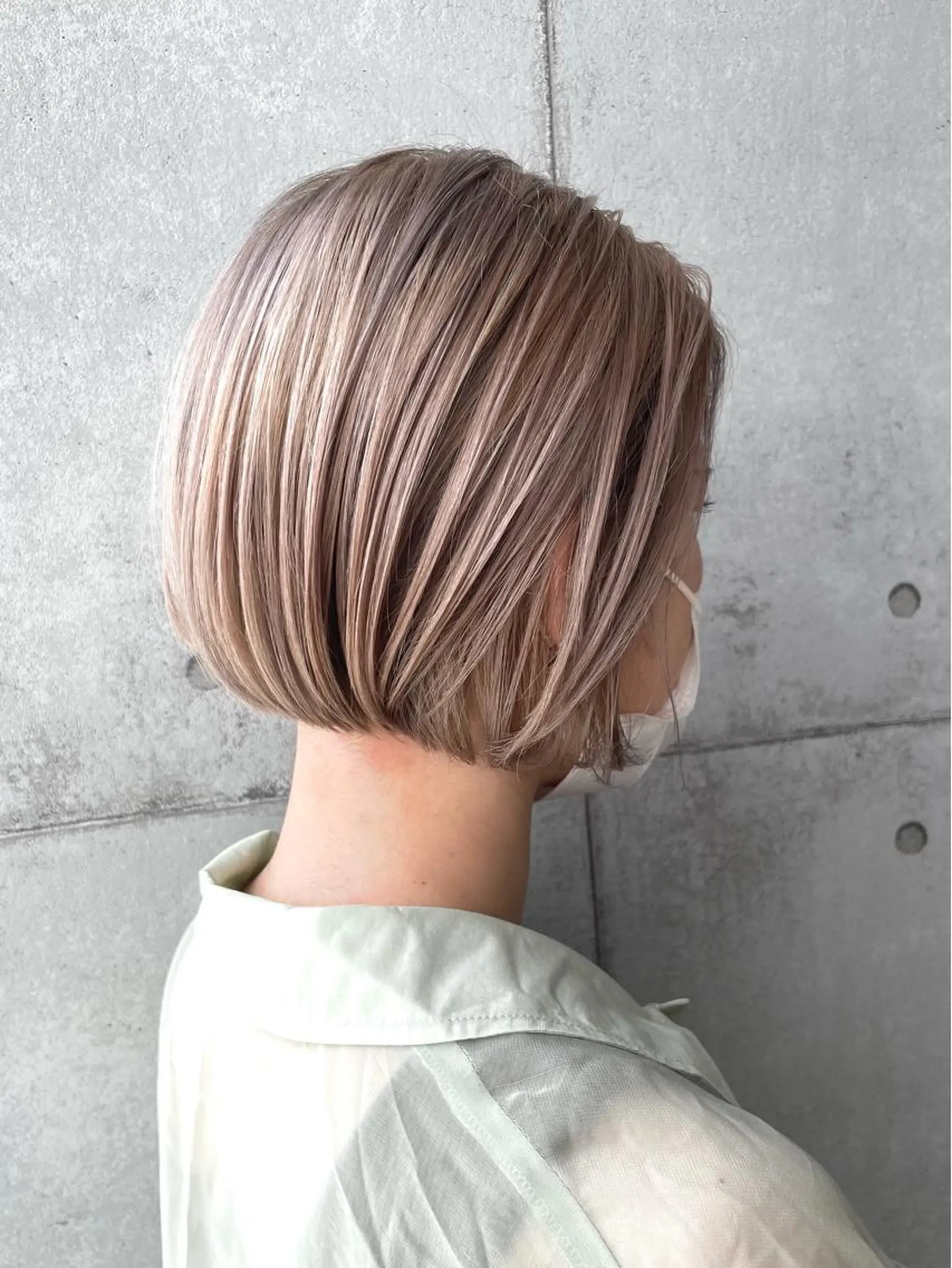 ショート カラー カット ヘアカラー 透明感カラー/大阪 Rieのヘアスタイル