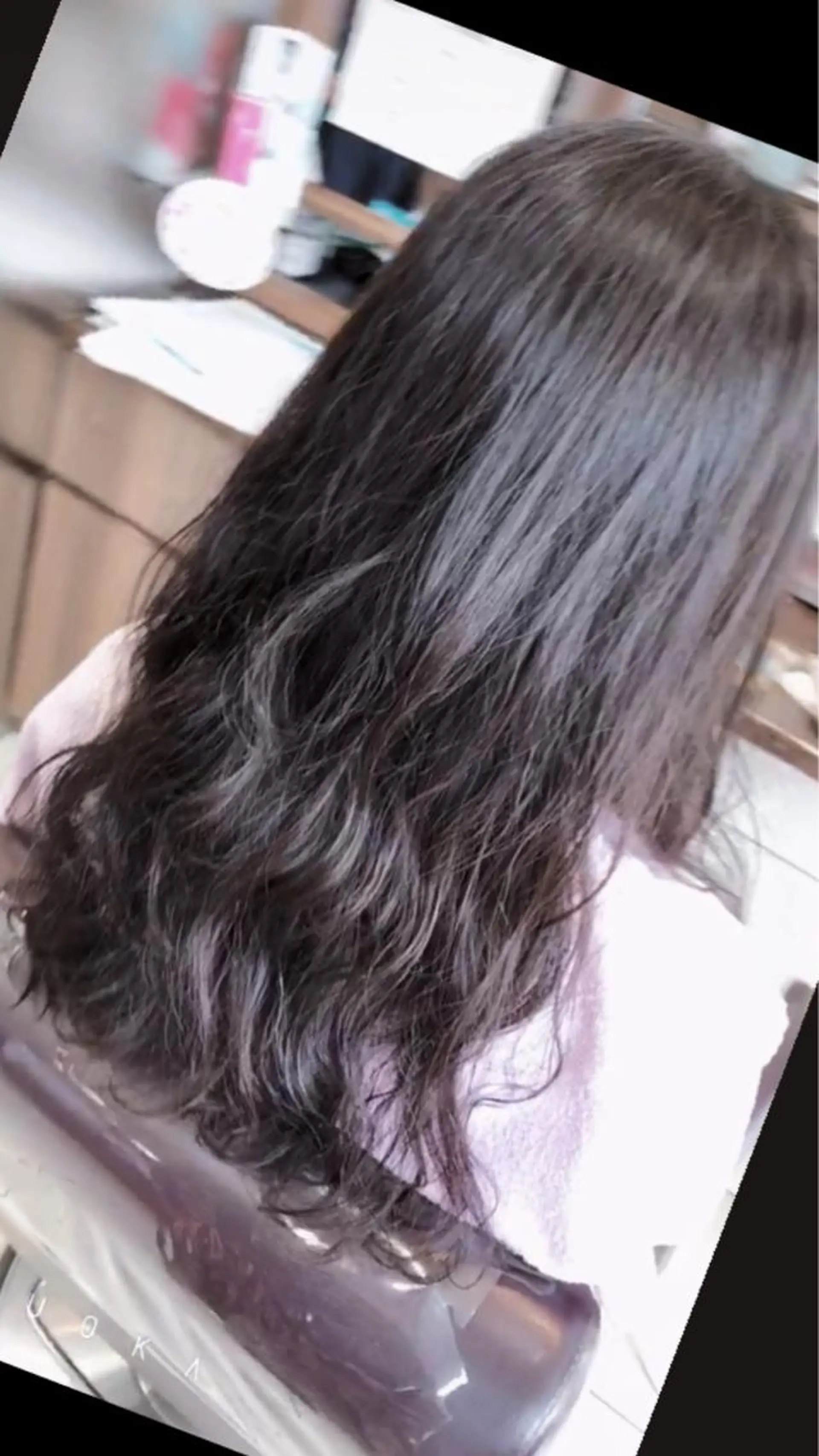 ロング カット パーマ トリートメント 福見 美保のヘアスタイル