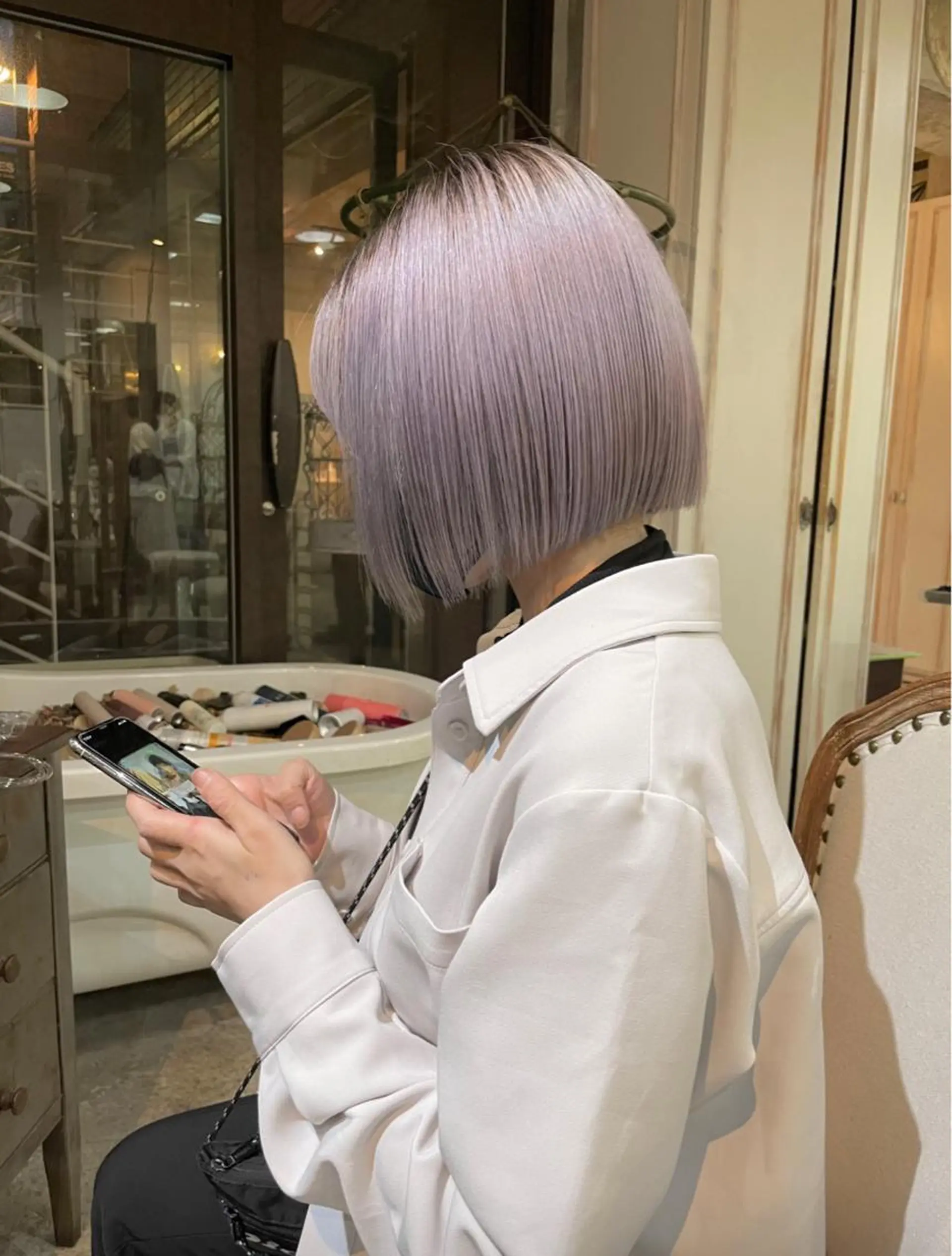 ショート カット ヘアカラー トリートメント 🔥女子ウケ🔥 メンズカットRIOのヘアスタイル
