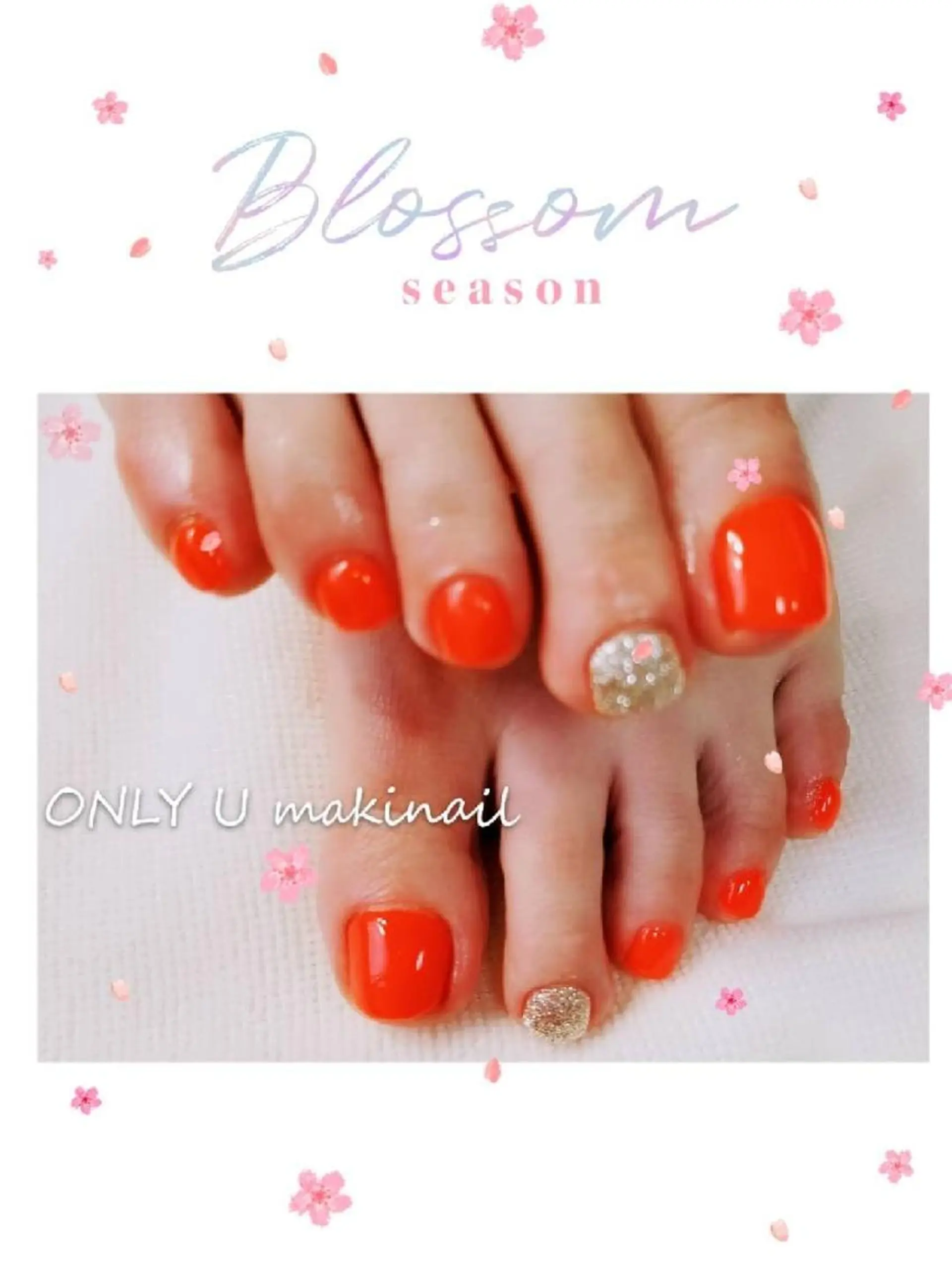 ネイル フットネイル Makinail makiのネイルデザイン