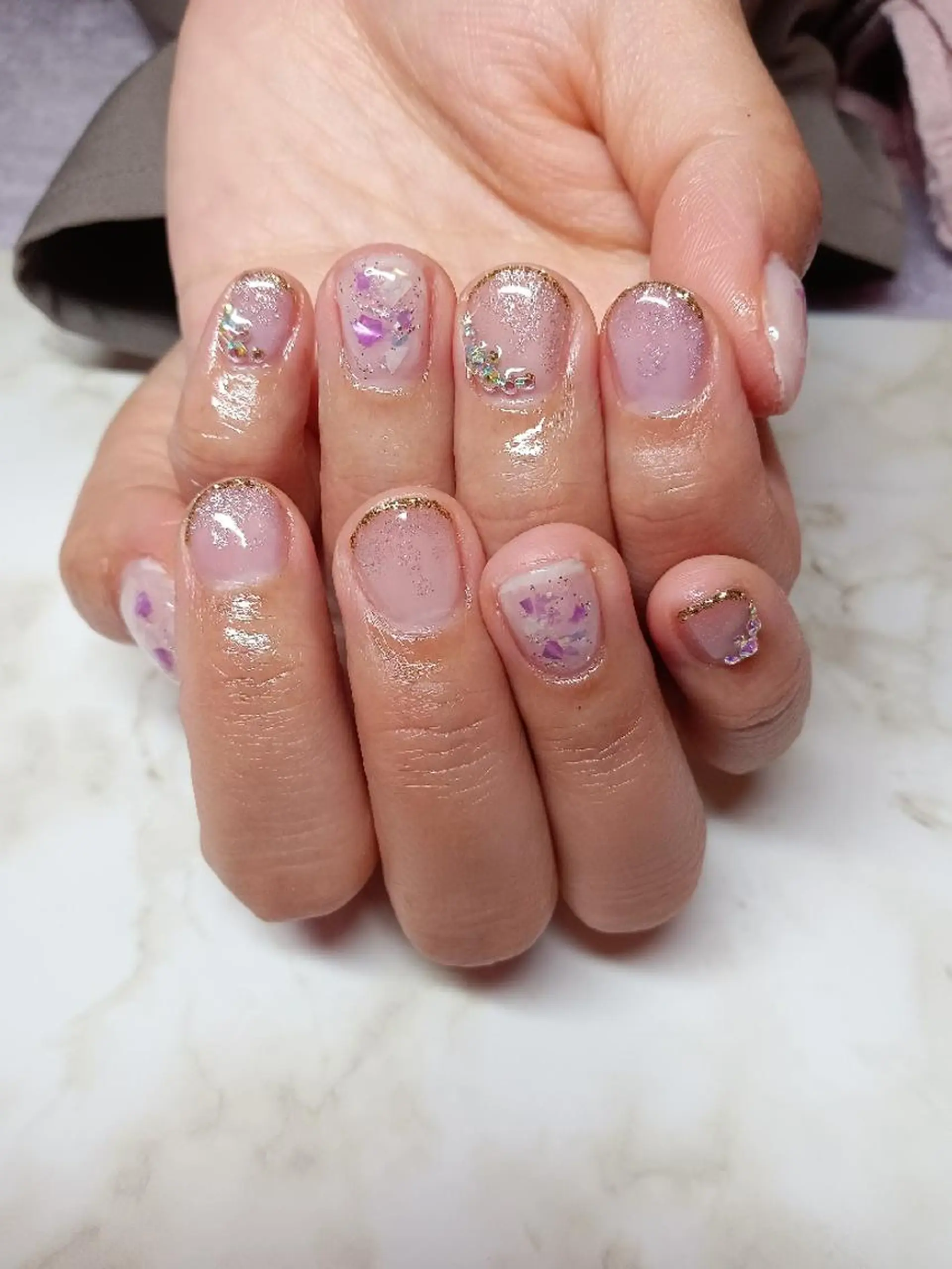 ネイル キラキラネイル ハンドネイル Nail Salon macherieのネイルデザイン