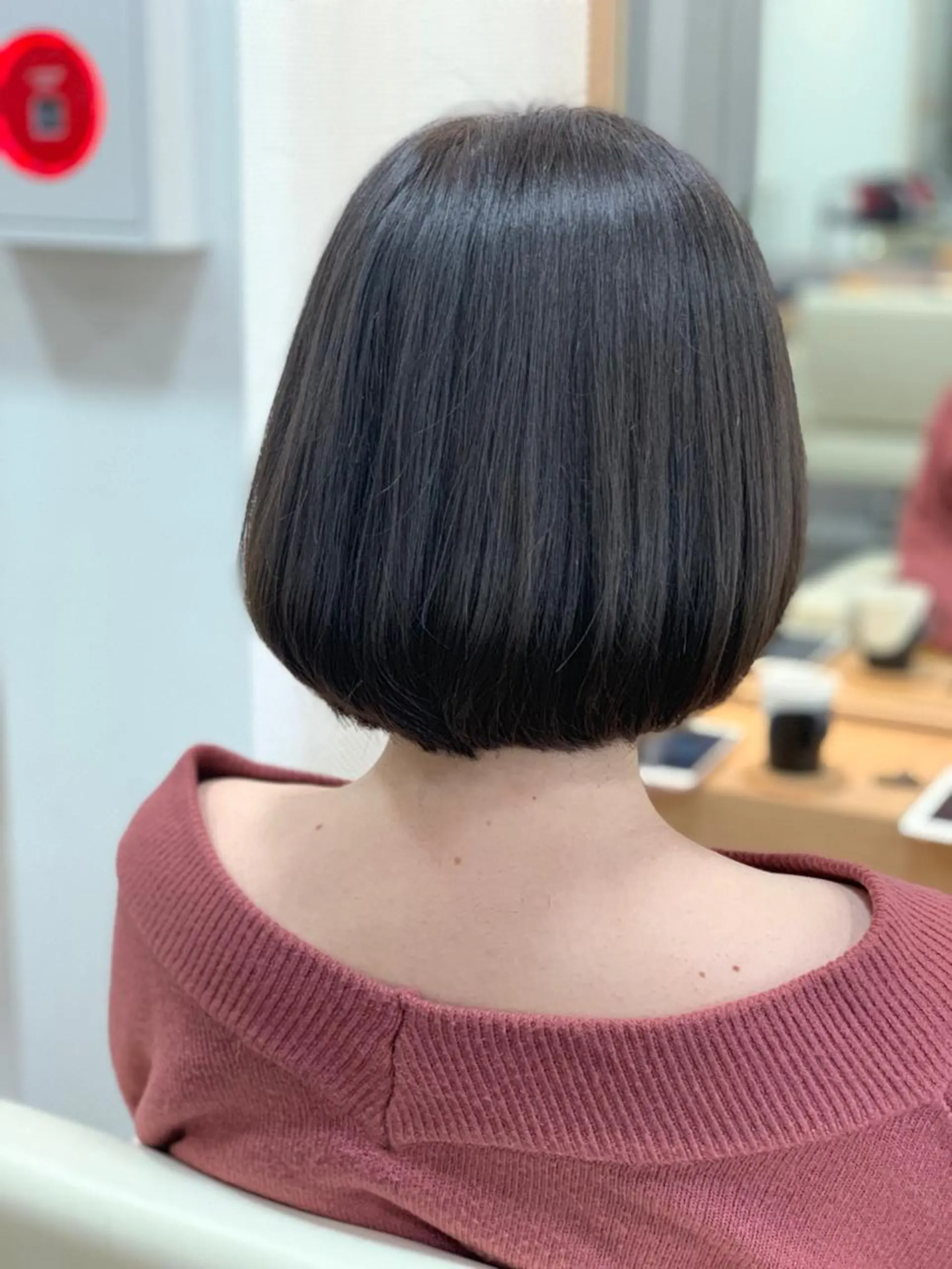 ショート ボブ カット ヘアカラー ヘッドスパ ヘアセット N°rico川喜田 里衣のヘアスタイル