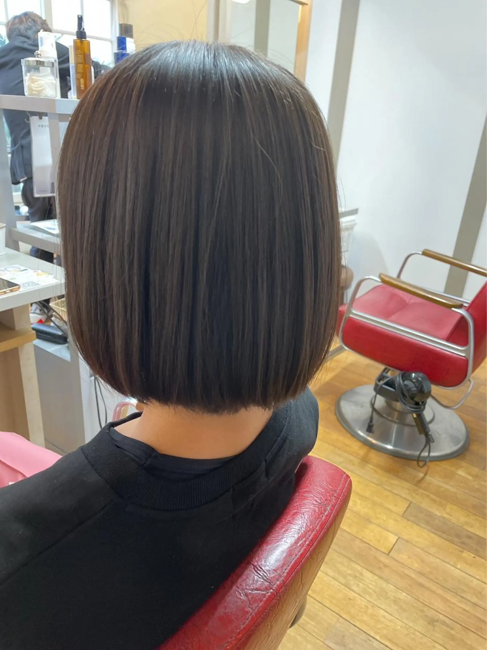 ミディアム カラー カット ヘアカラー トリートメント 川田 理紗子のヘアスタイル
