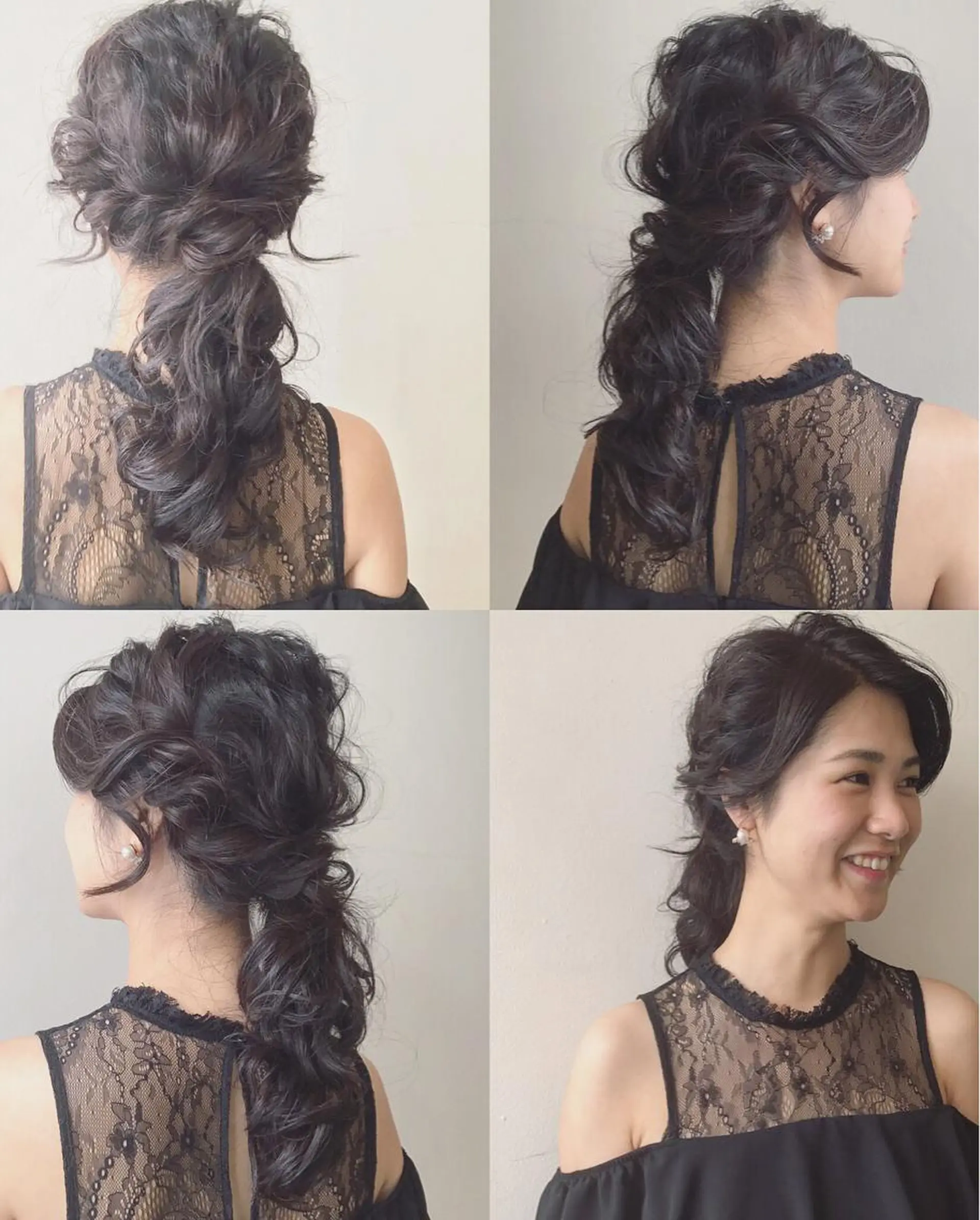 セミロング ヘアアレンジ ポニーテール ⭐️ アユミ⭐️のヘアスタイル