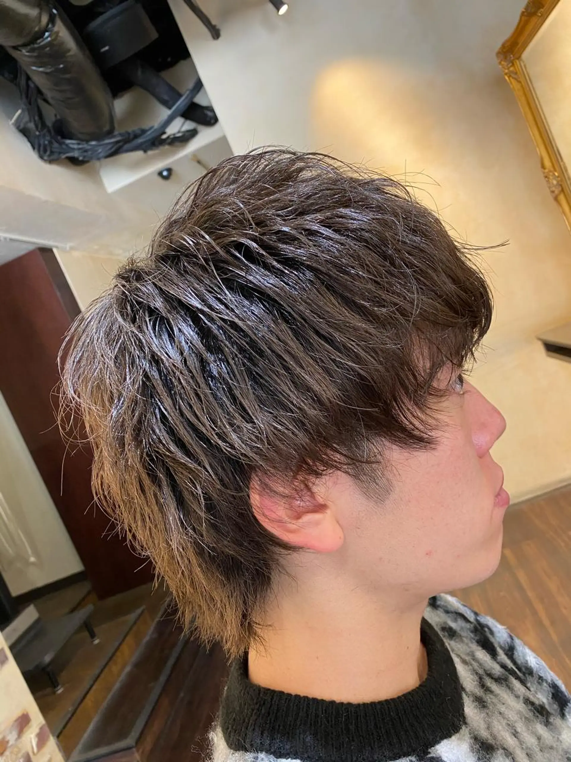 メンズ メンズウルフカット ウルフカット メンズサロンANDY 御堂筋なんば店所属・大阪メンズヘアのプロ 高橋 直希のヘアスタイル