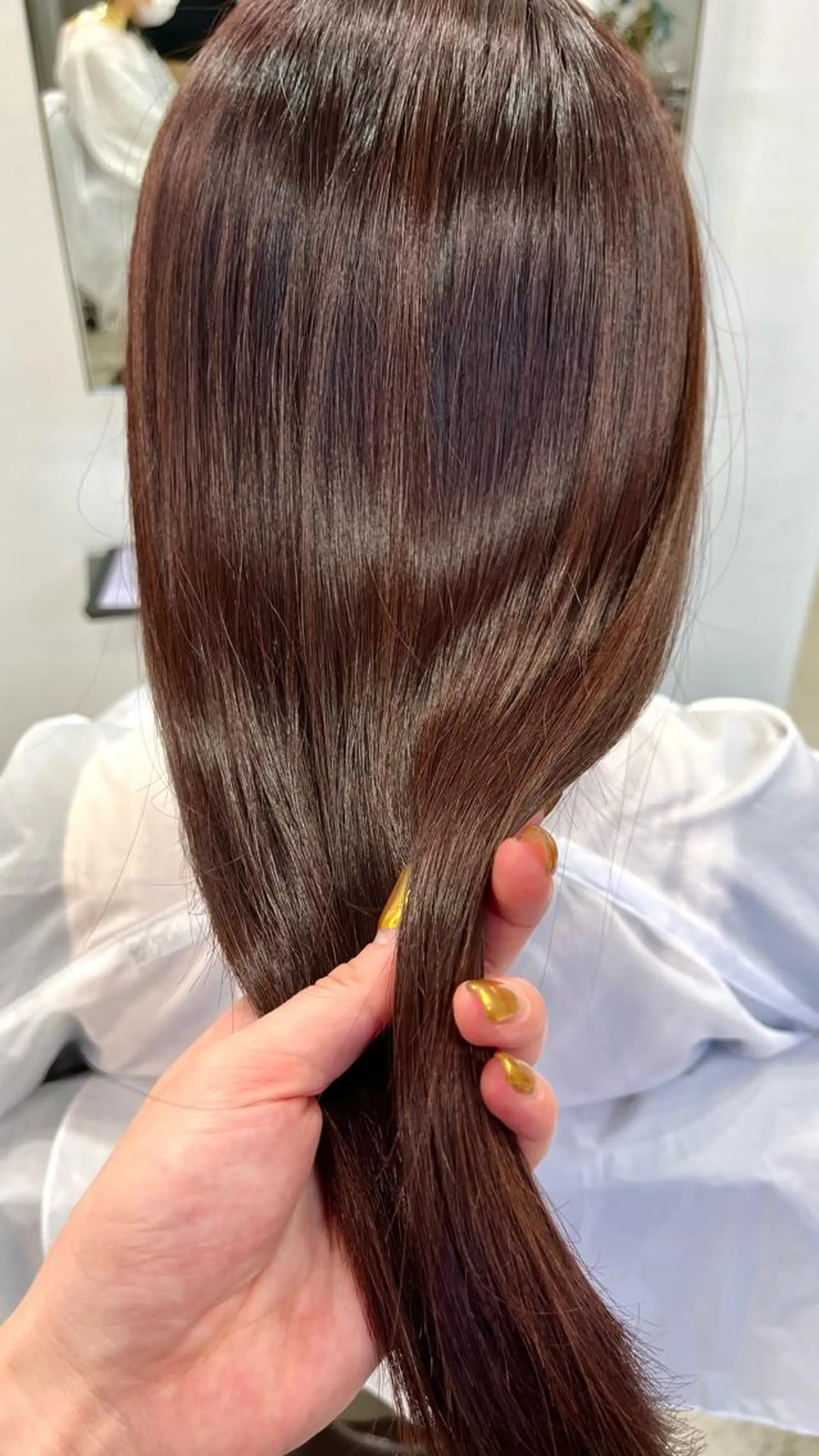 ロング カラー トリートメント カット トリートメント 山口 モエのヘアスタイル