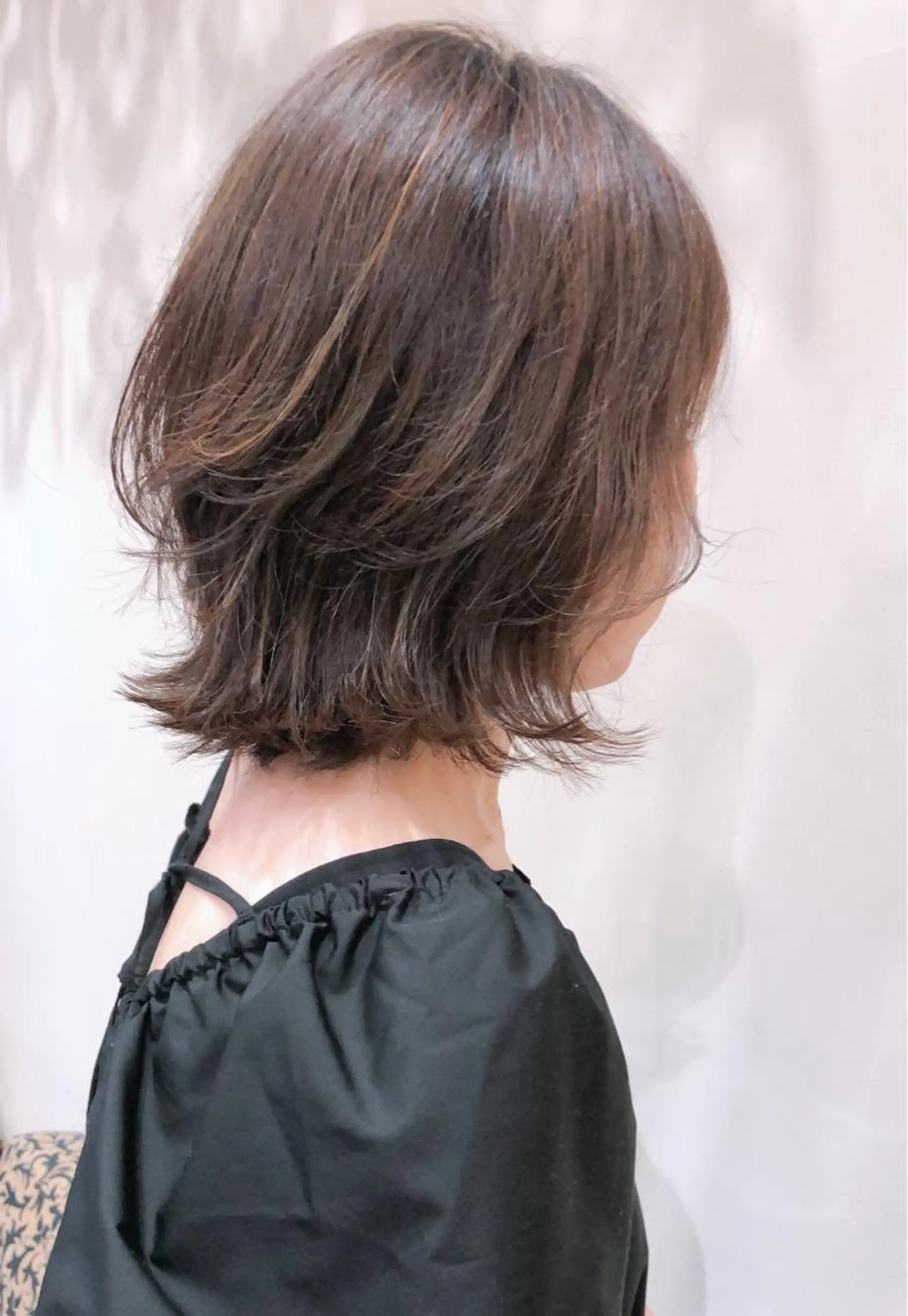 ミディアム ウルフカット 安藤 明日翔のヘアスタイル