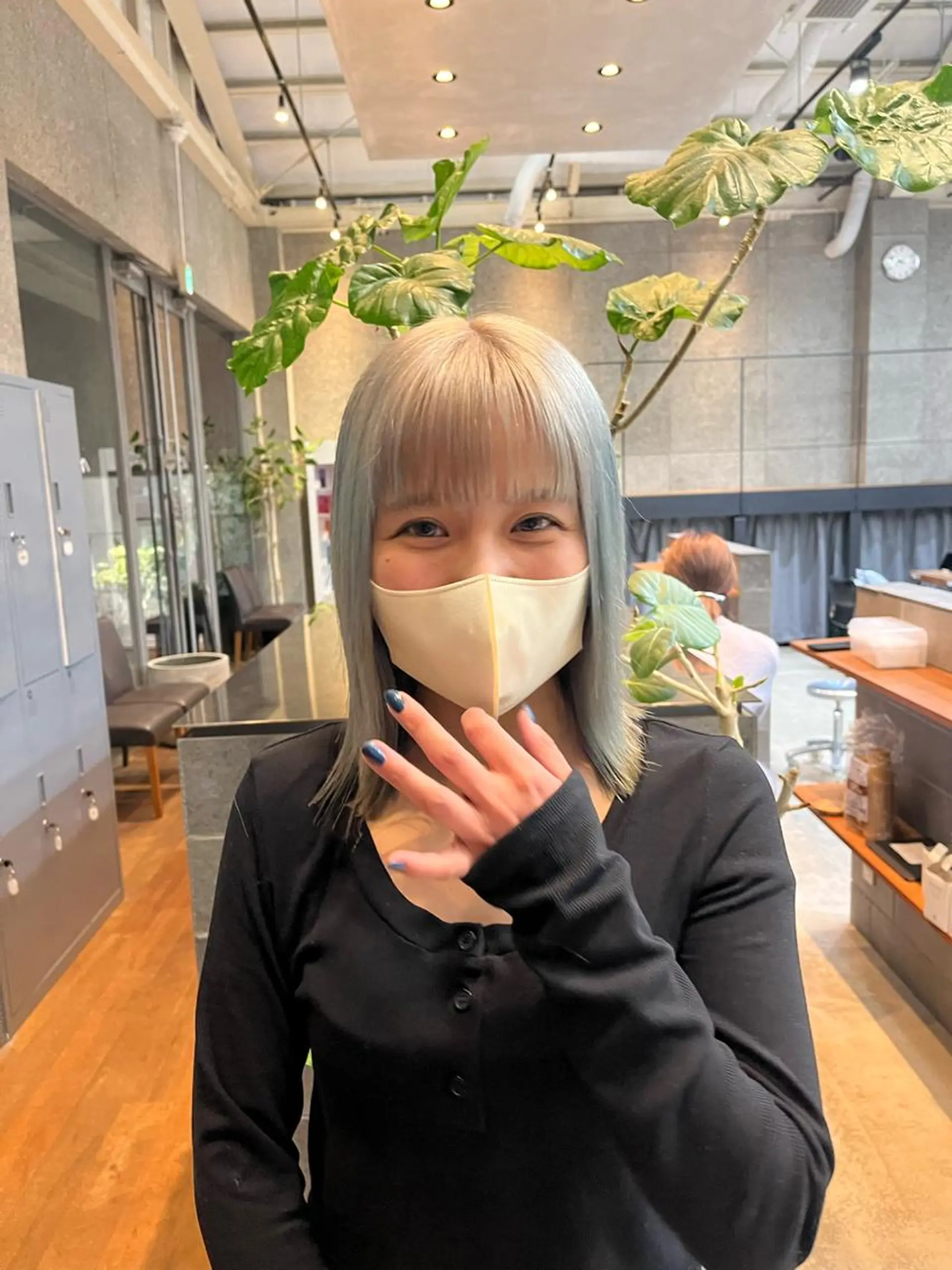ミディアム カラー ヘアカラー トリートメント GO TODAY SHAiRE SALON 原宿本店所属・ブリーチ/レイヤー ハッシュカット/河内のヘアスタイル