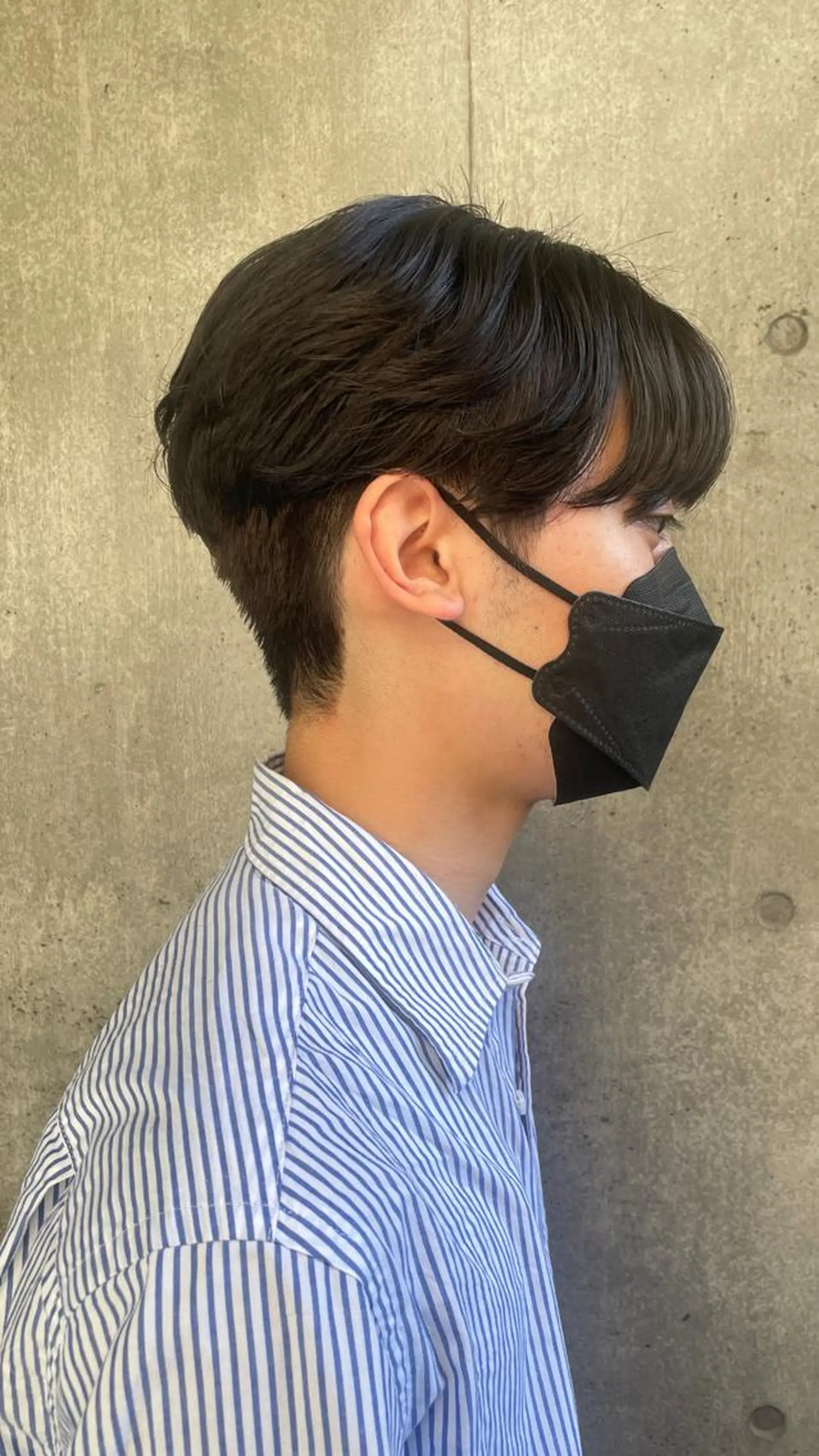 パーマ メンズ センターパート カルマパーマ メンズ韓国風 メンズパーマ メンズショート 松本平太郎美容室大宮店所属・もりたみかこ 美容師お休み中のヘアスタイル