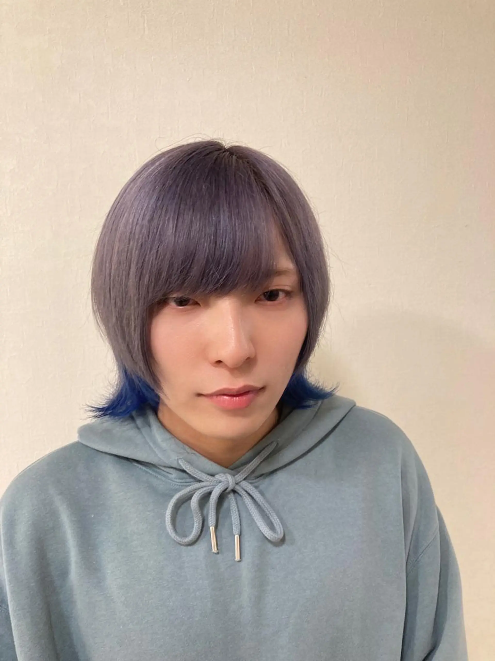 ミディアム カラー メンズ カット ヘアカラー FUGO harajuku所属・FUGO原宿【代表】 髪質改善/イイヌマのヘアスタイル