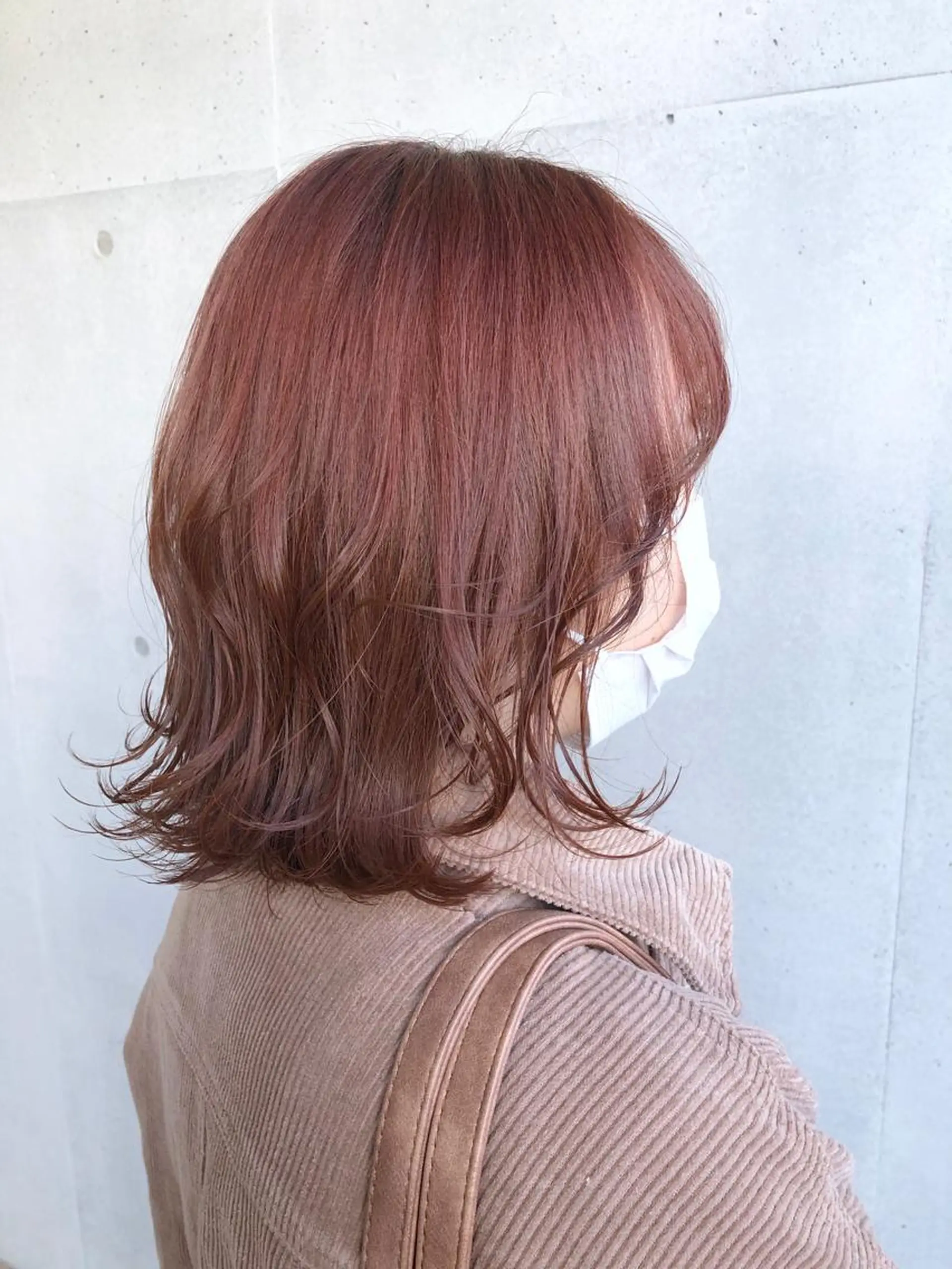 ミディアム カラー ブリーチ ブリーチなしカラー オレンジ ヘアカラー トリートメント ☘️em HAIR 内藤光哉🍀のヘアスタイル