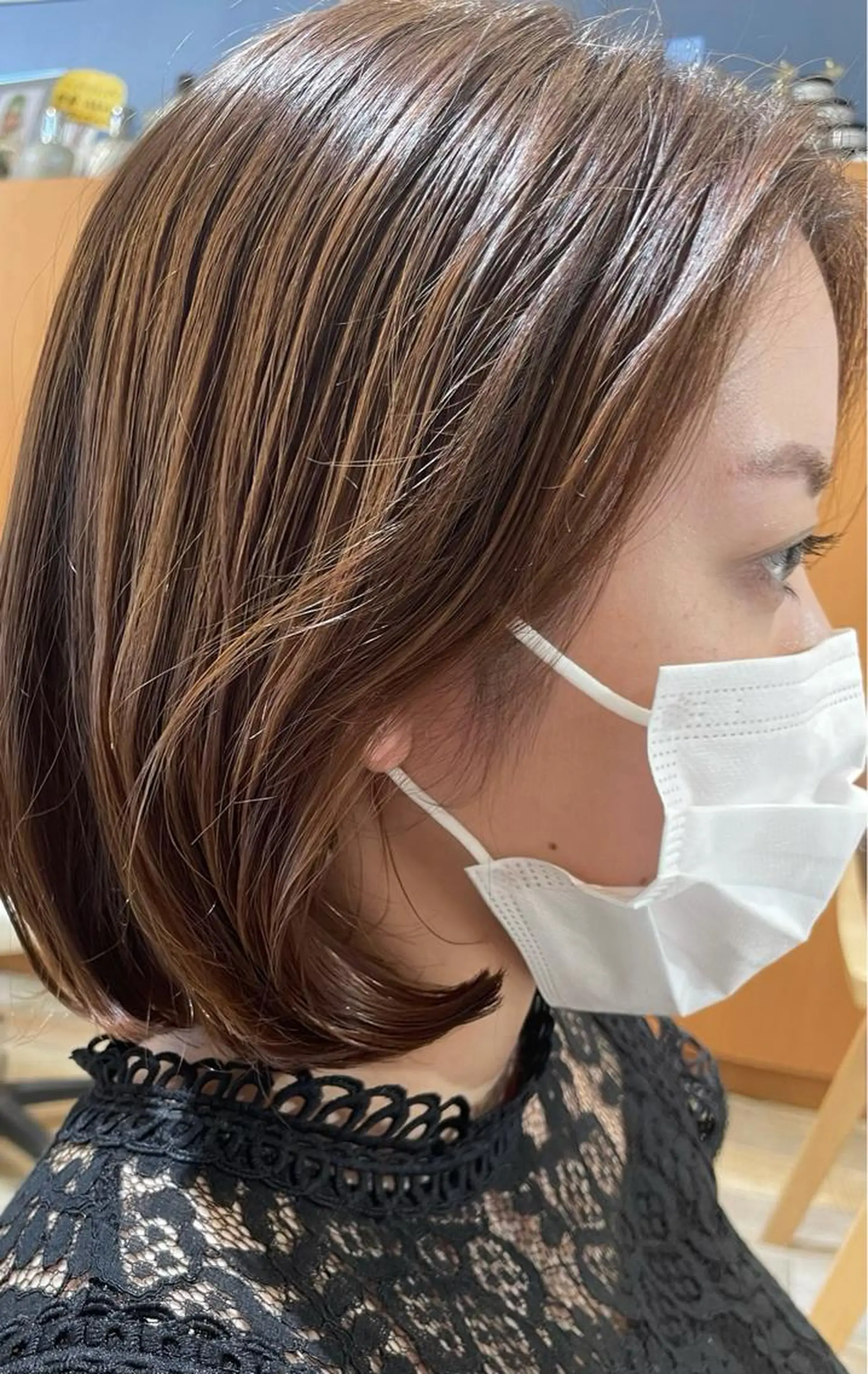 ミディアム ボブ 韓国風ヘア カット 石渡このみ 🍊レイヤーカットのヘアスタイル