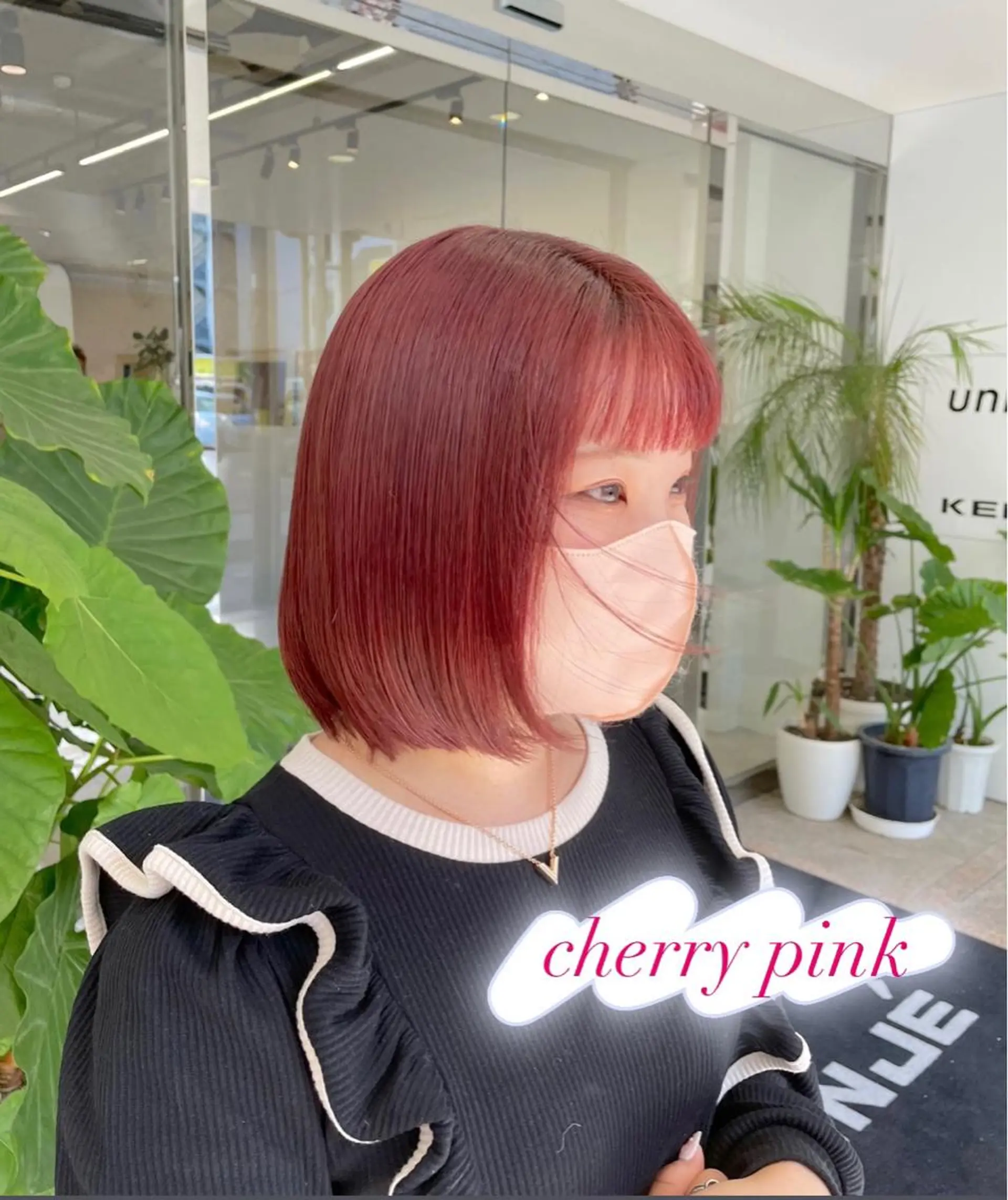 ミディアム カラー ピンクカラー ヘアカラー ピンクカラー🎀/ ミルクティー🍼花音のヘアスタイル